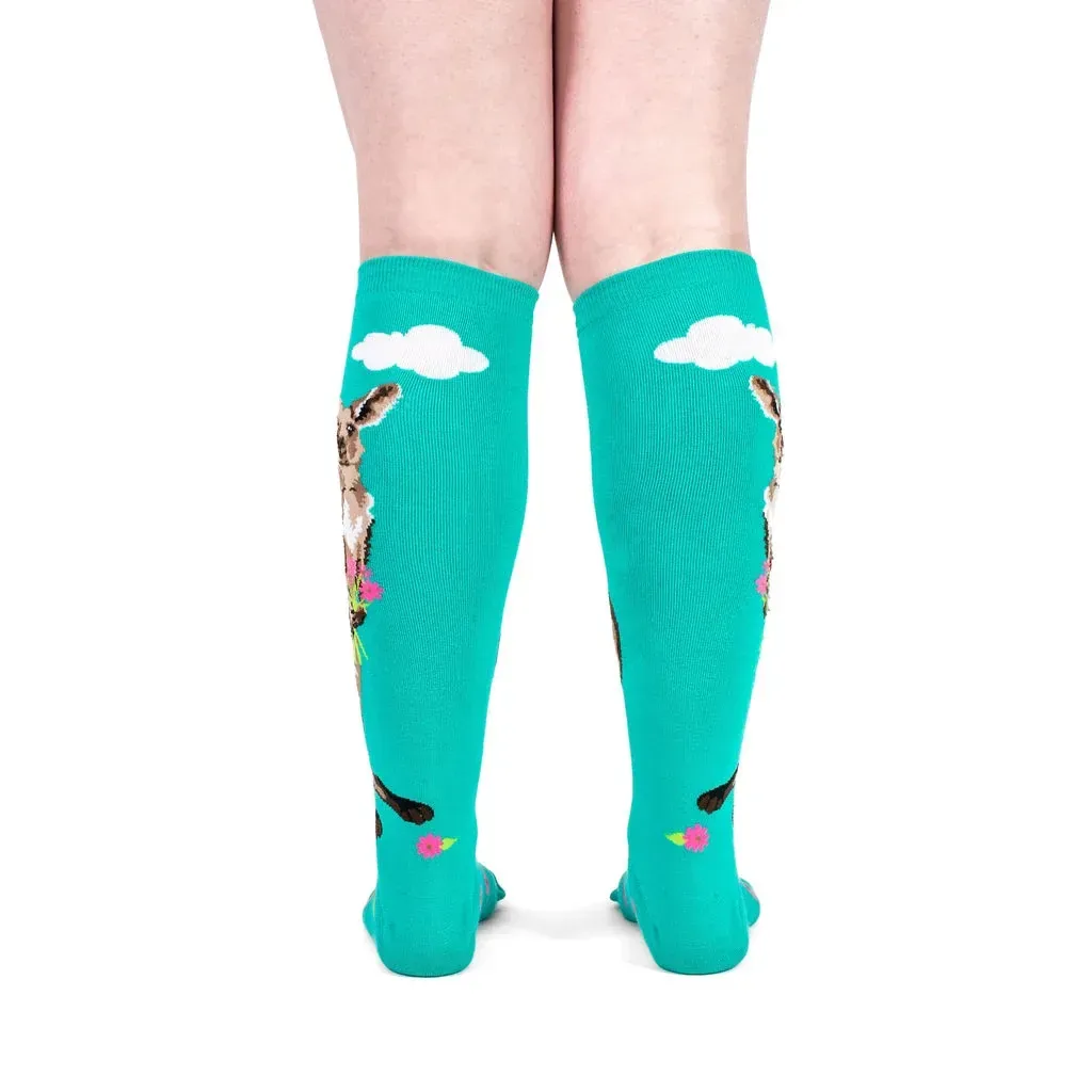 Kangaroos Make Me Hoppy Stretch-It Knee High Socks