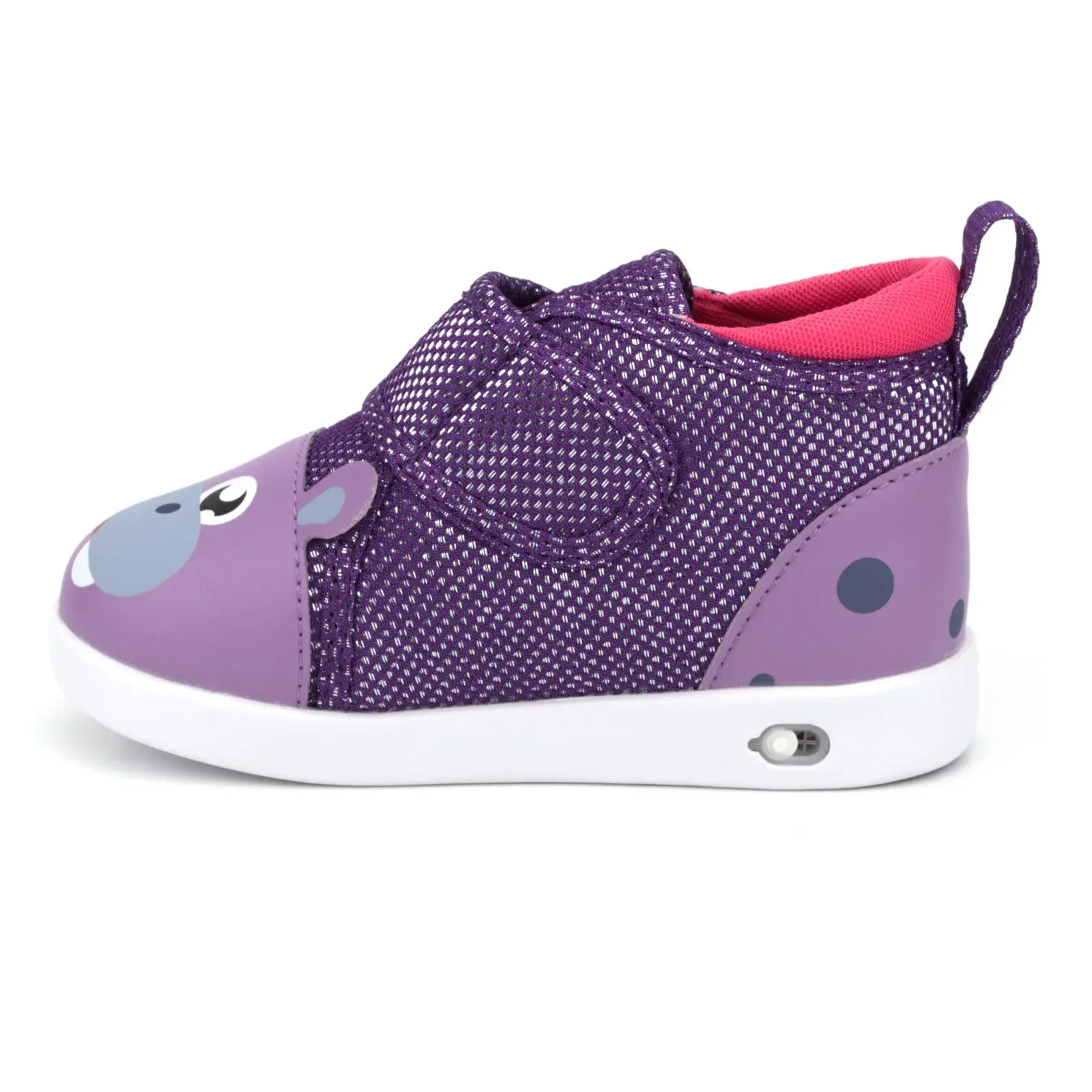 Hippo Squeaky Toddler Shoes for Girls and Boys V2 – Sparkly Purple