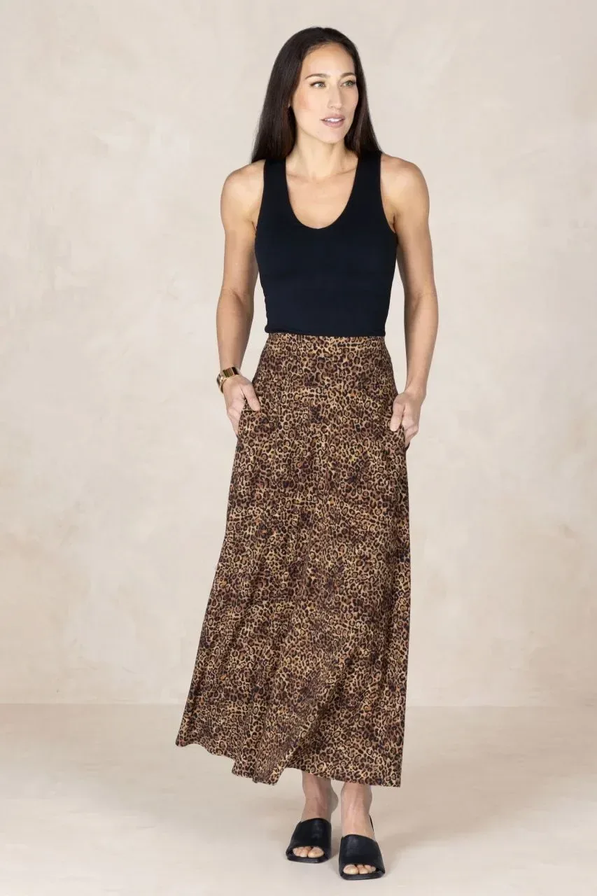 Portofino Skirt: Leopard