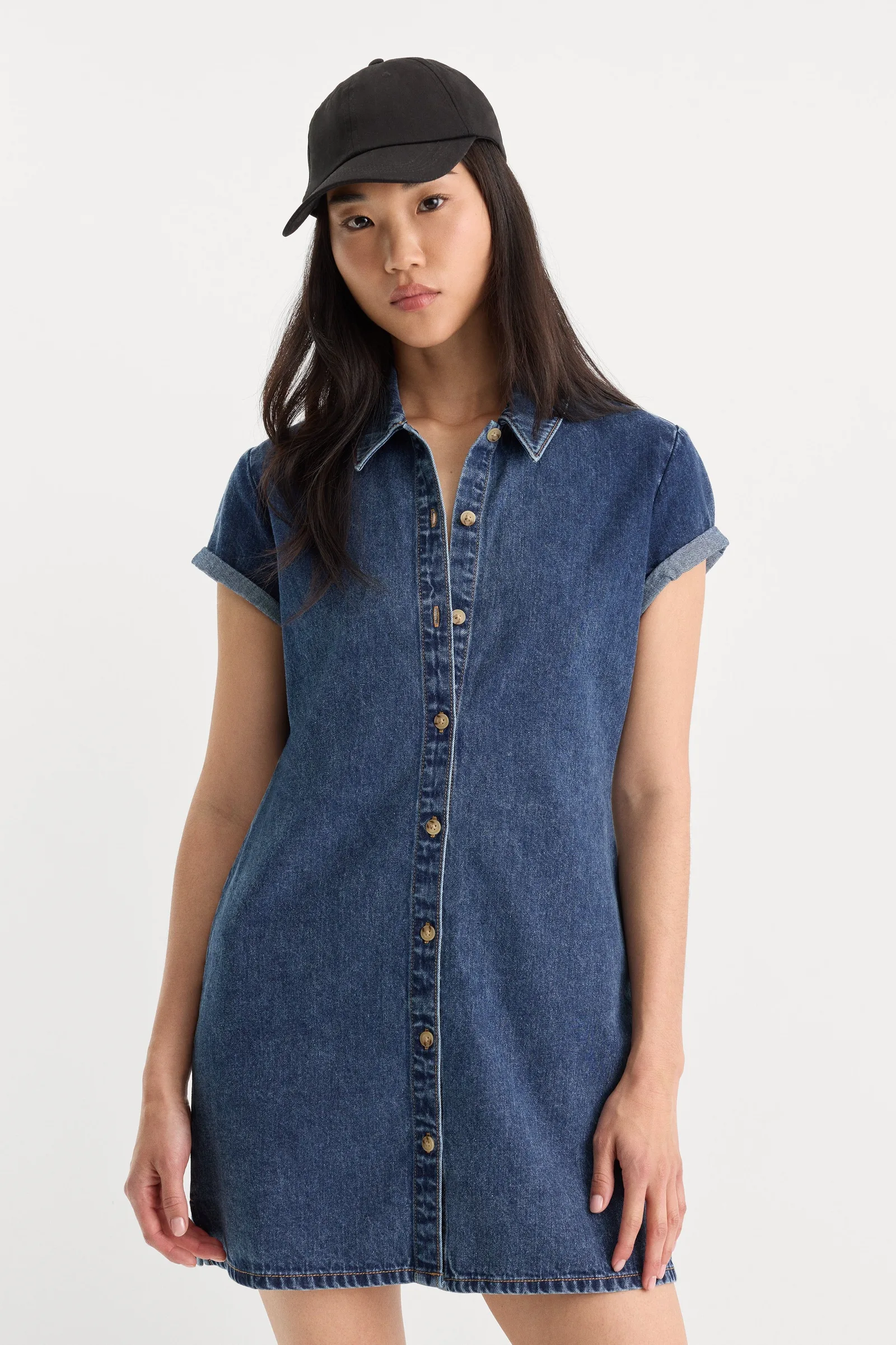 The Denim Polo Dress – Alcove
