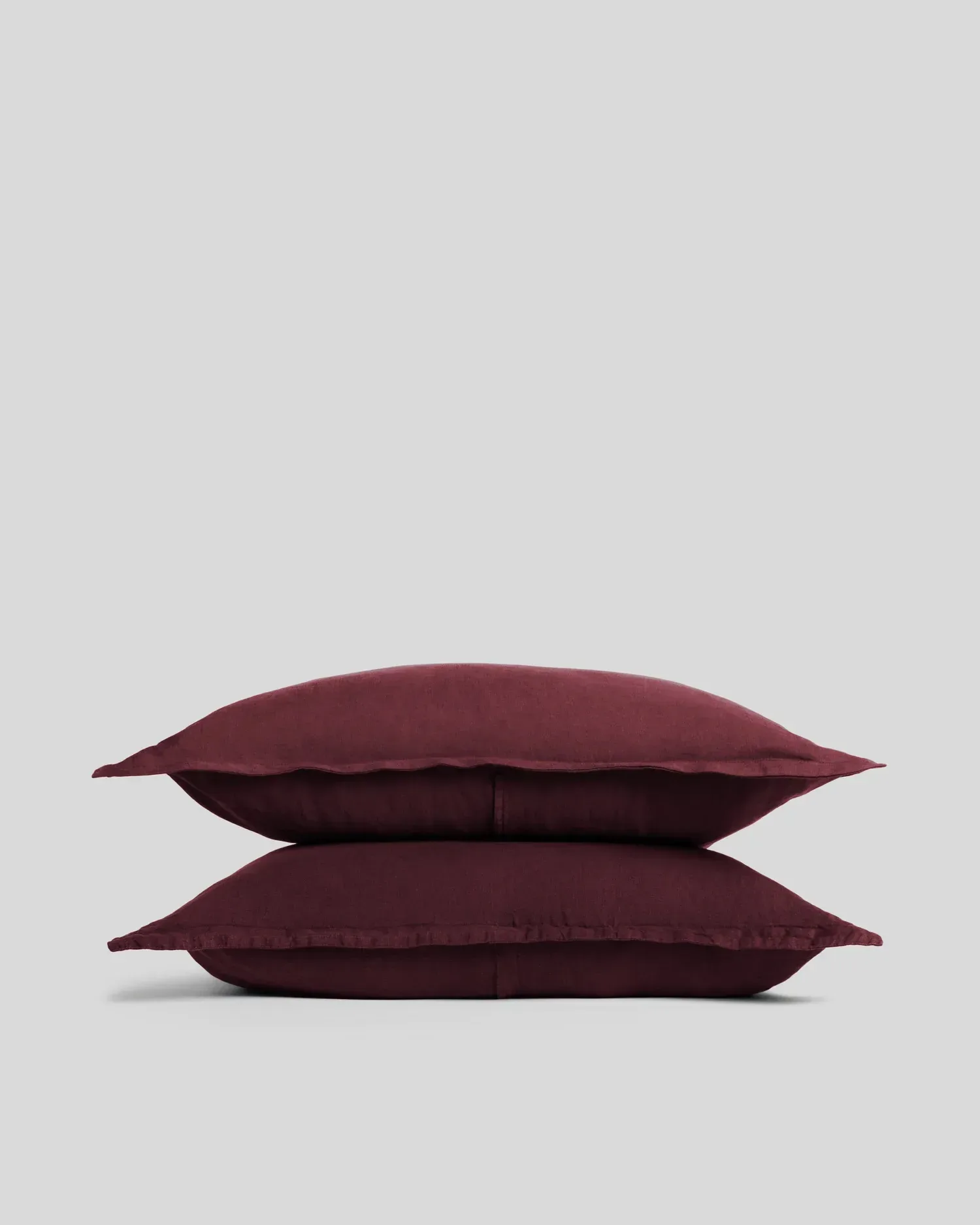 Linen Tencel Sham Set (Garnet)