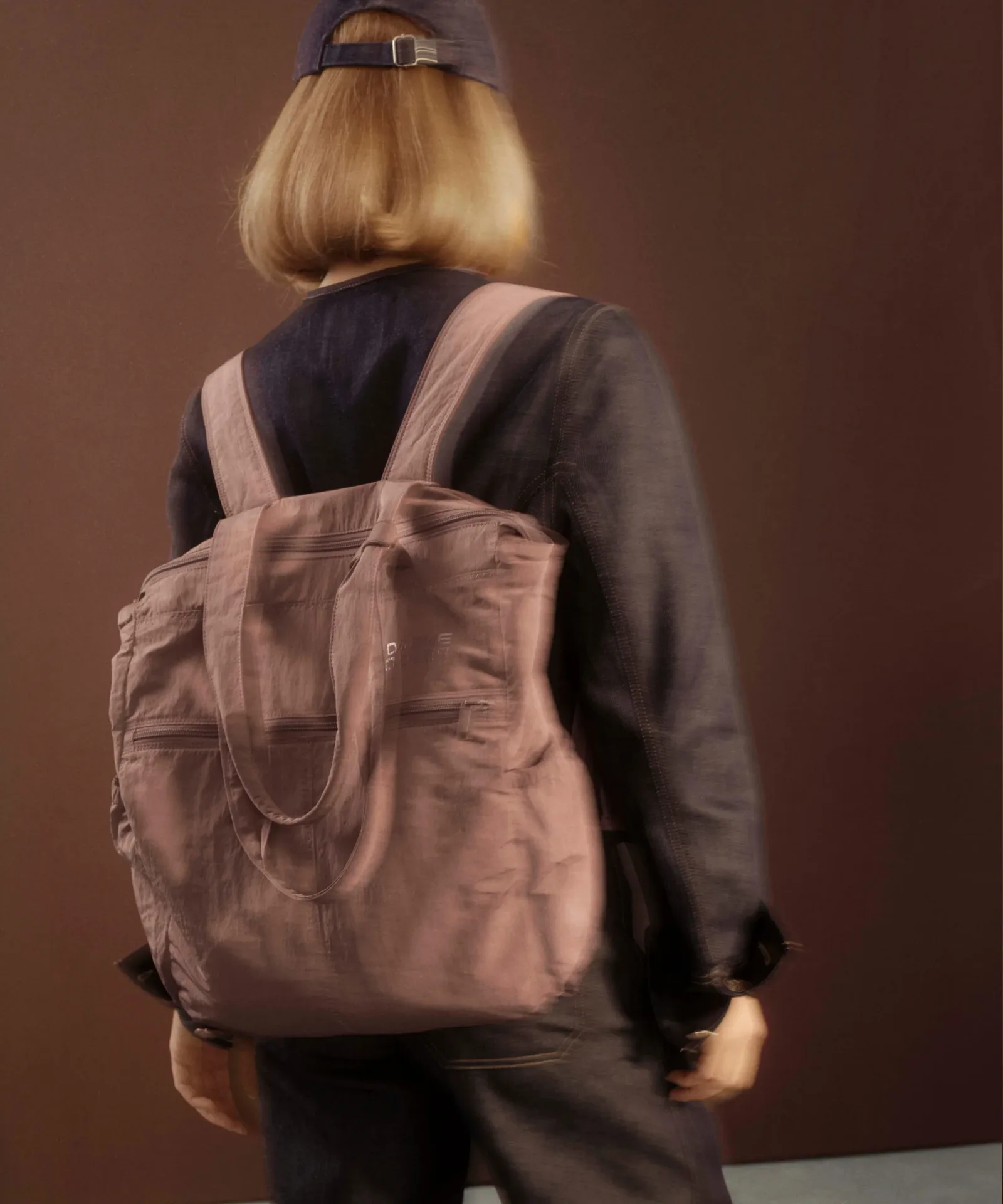Super Soft Convertible Backpack in Fuchsia