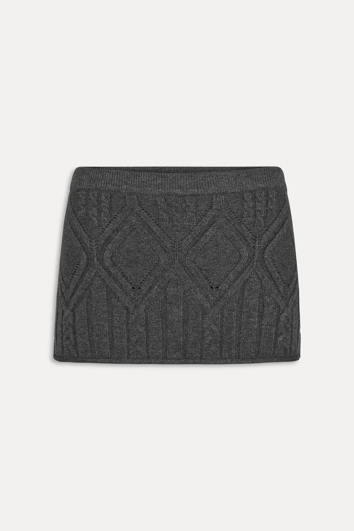 Cali Cloud Cable Knit Skort – Winter Skies