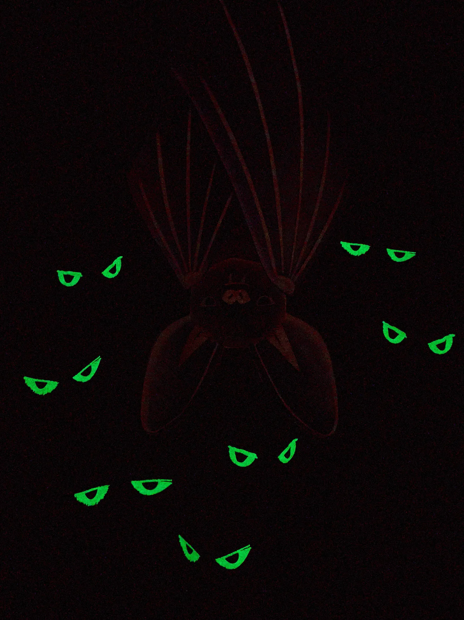 Glowing Bats Graphic Tee