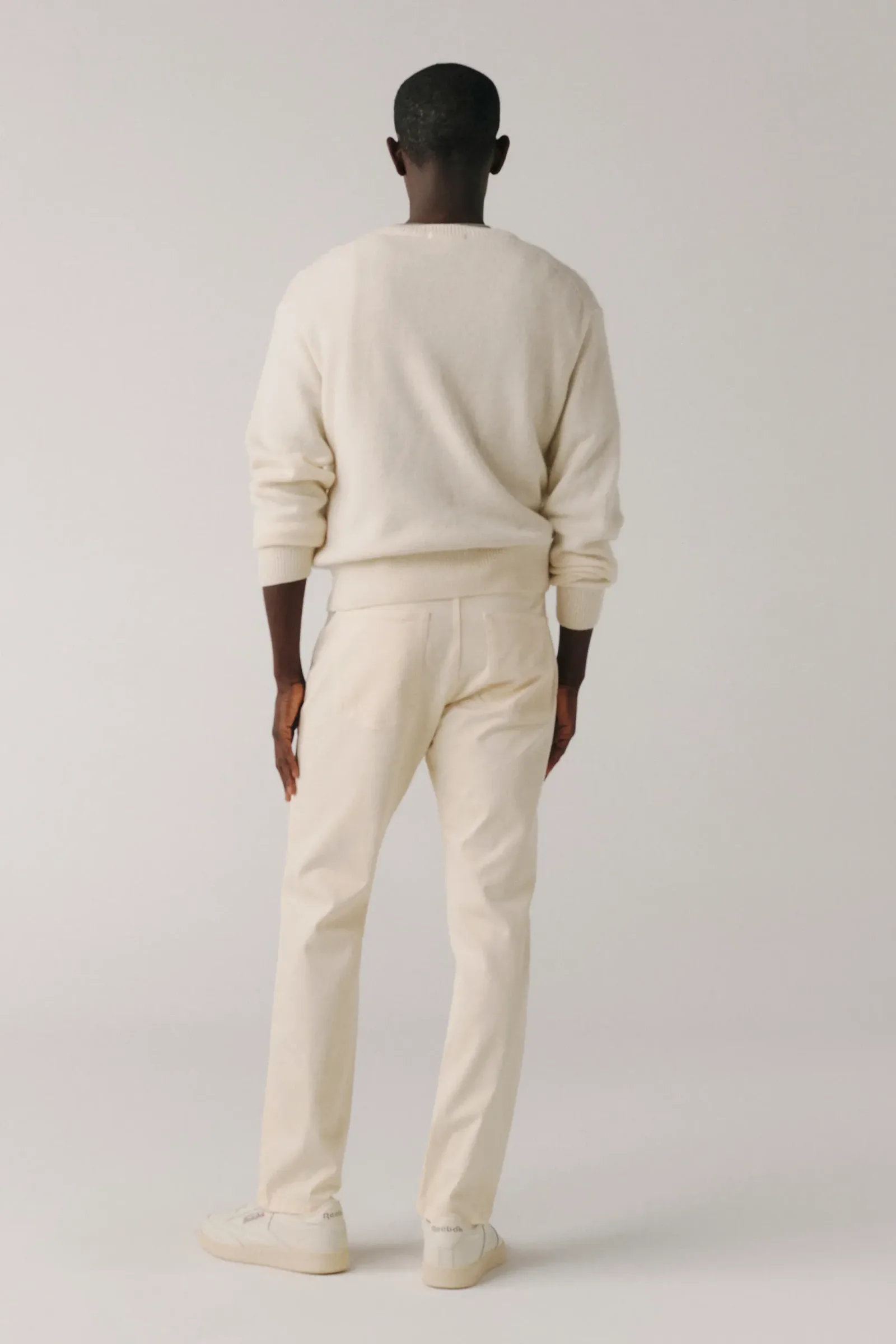 Ams – Twill Slim Pants – Birch