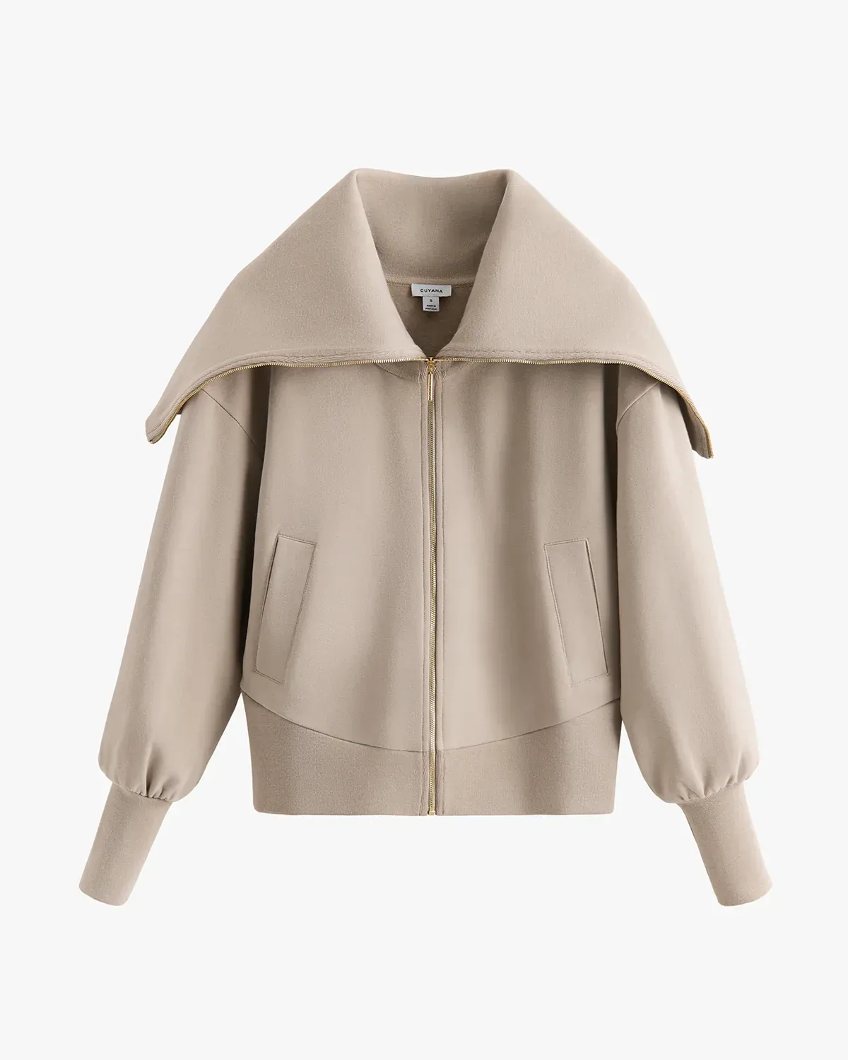 Fleece Oversized Collar Sweatshirt