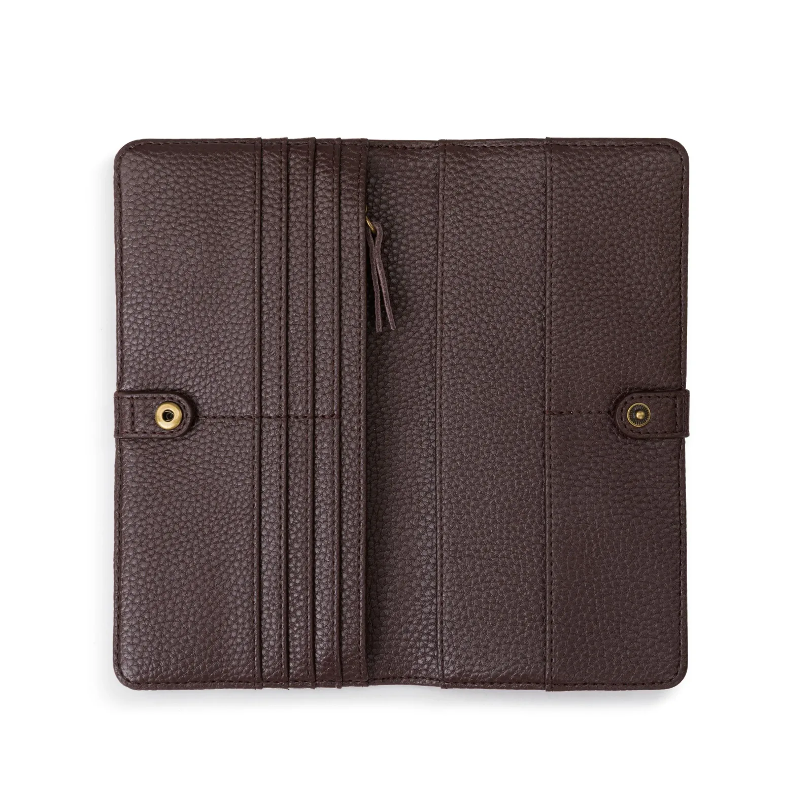 Mira Large Wallet – Leather – Mahogany