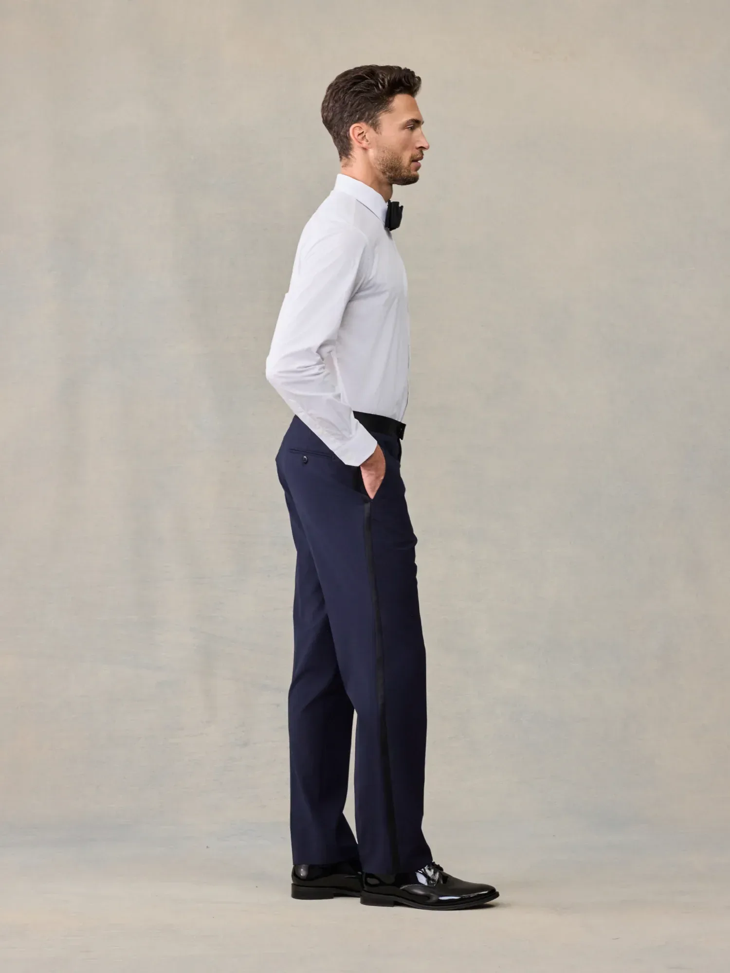 Essential Navy Tuxedo Pants – Classic