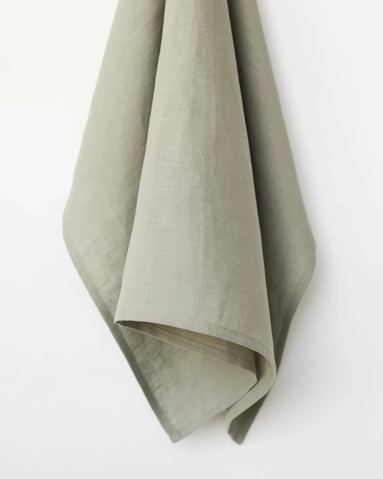 Linen tea towel in Calm Sage