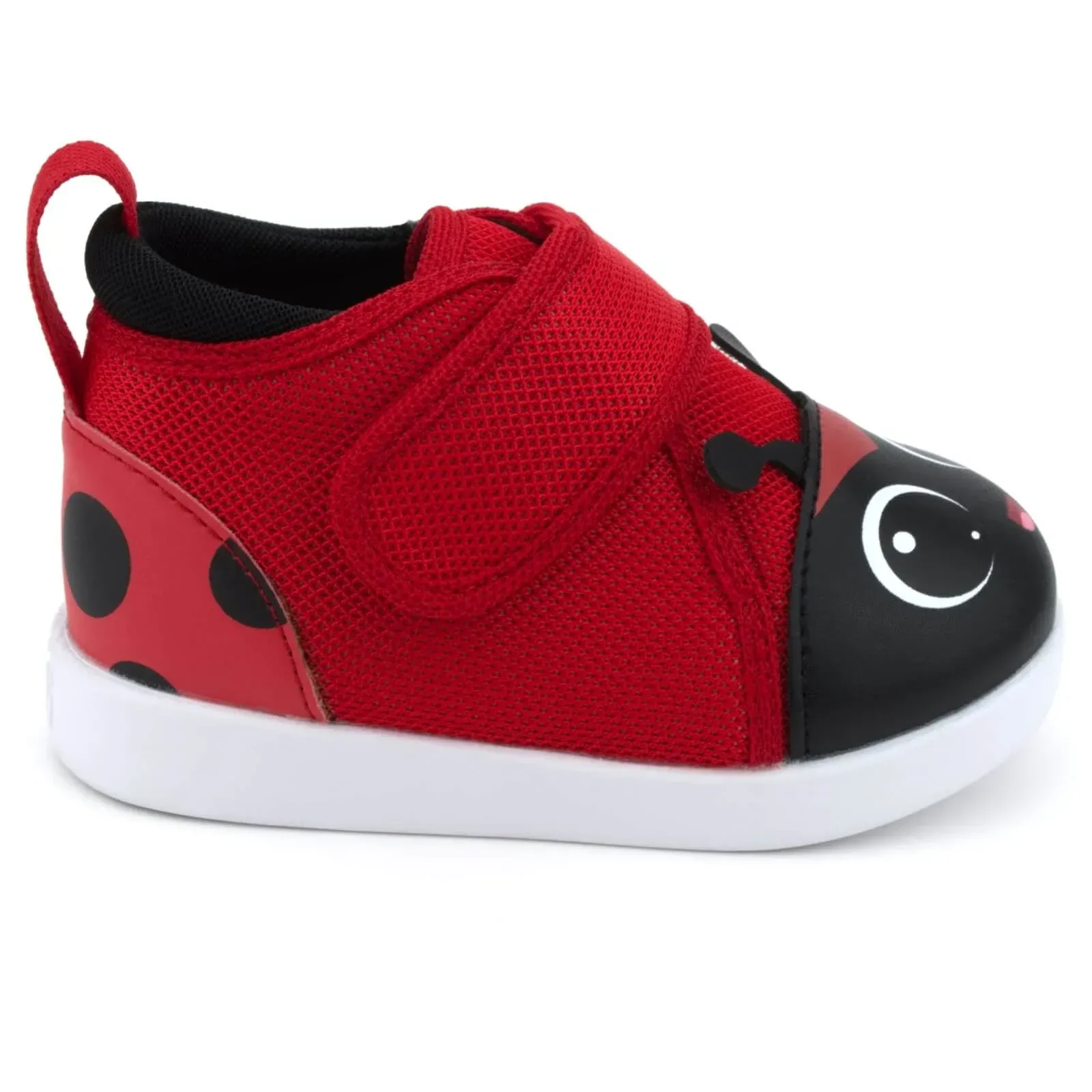 Ladybug Squeaky Toddler Shoes for Girls and Boys V2 – Red