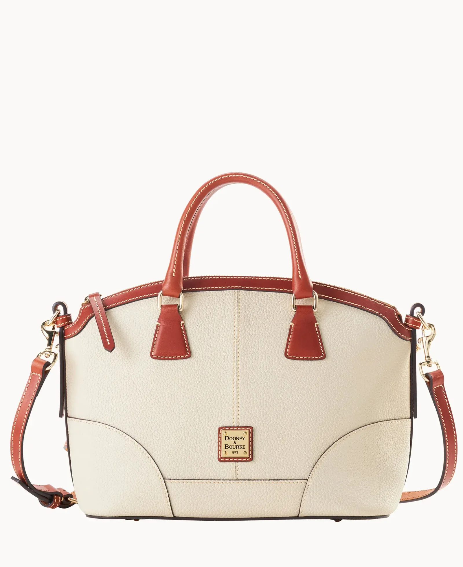 Pebble Grain Small Domed Satchel
