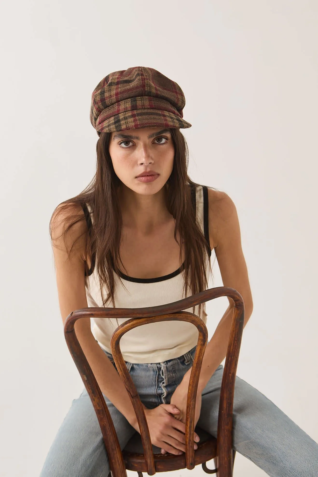 Bailey Cap – Sand/Red/Brown