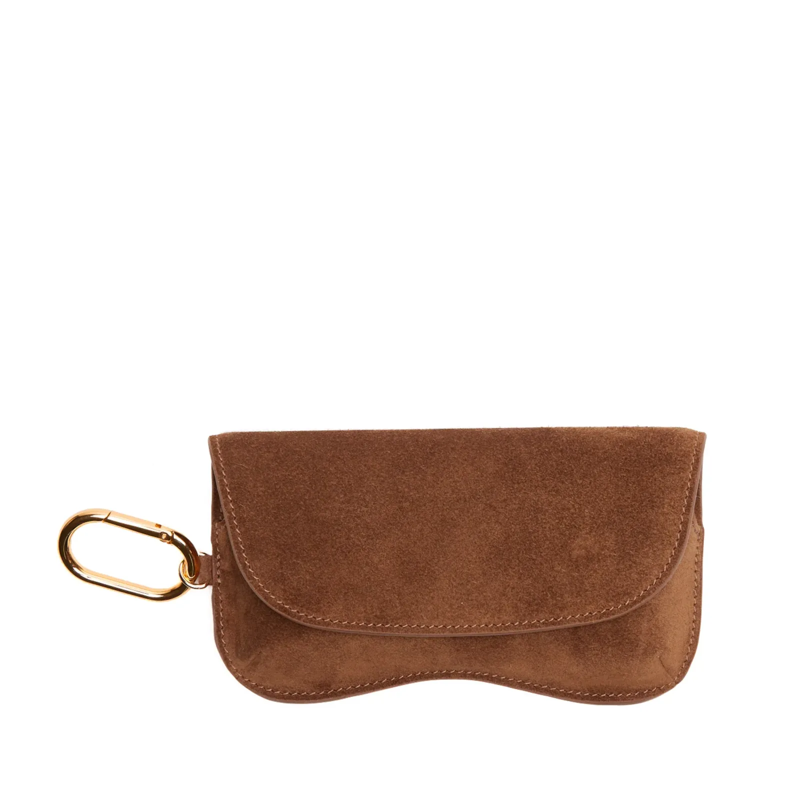 Portable Sunglass Case Russet Suede