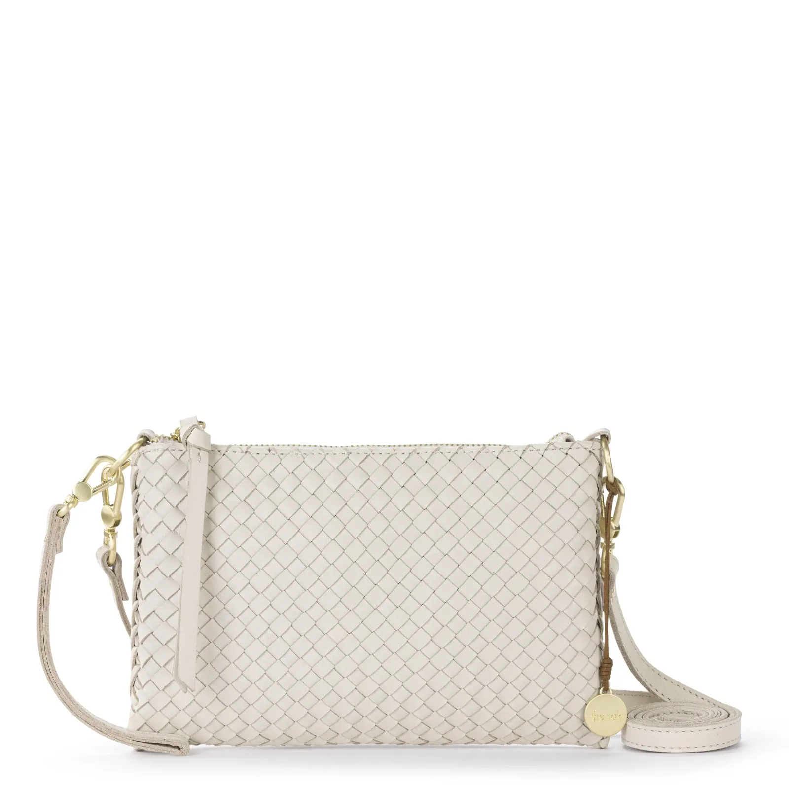 Vita Convertible Wristlet – Leather – Stone Woven
