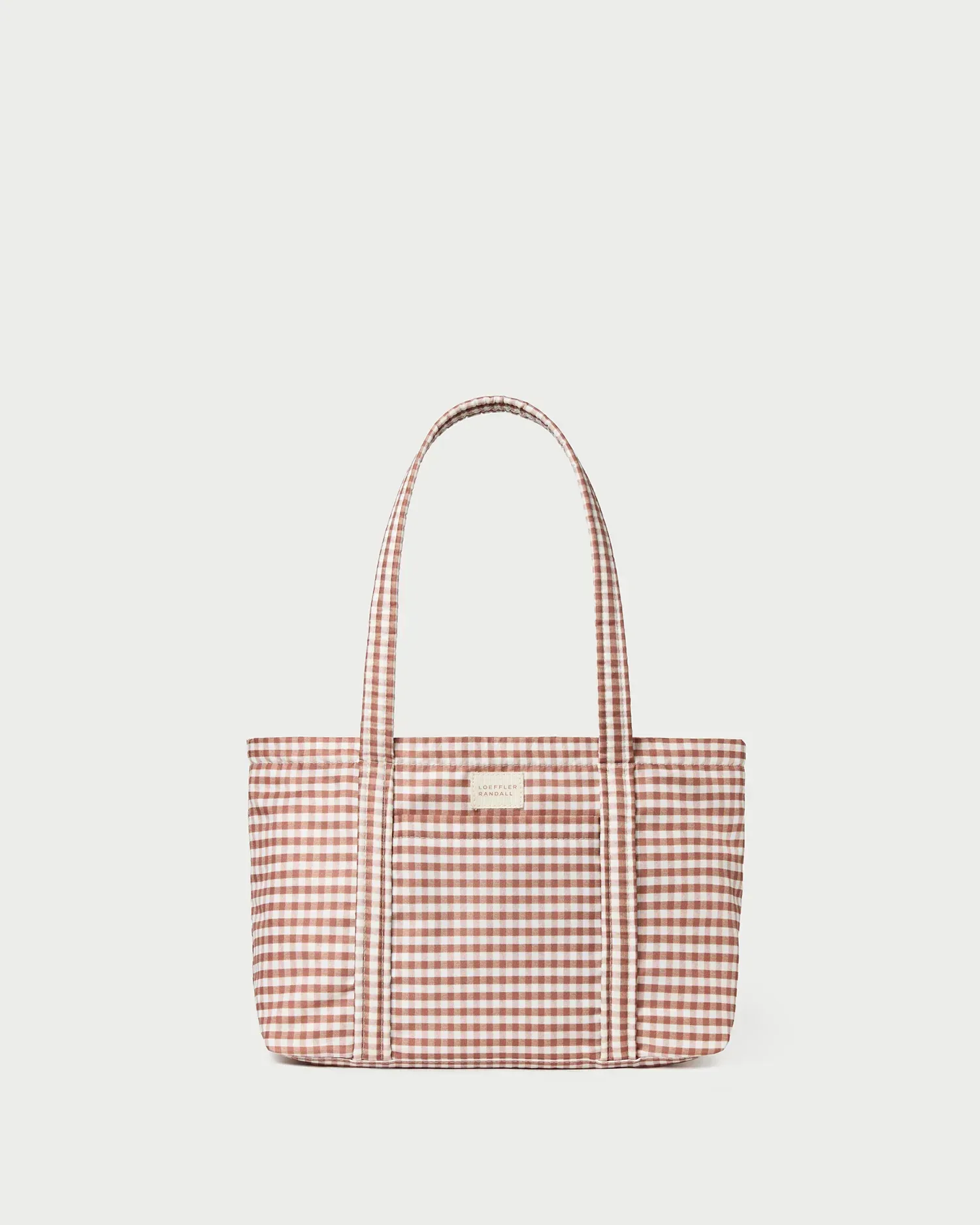 Lyla Brown Gingham Essential Tote