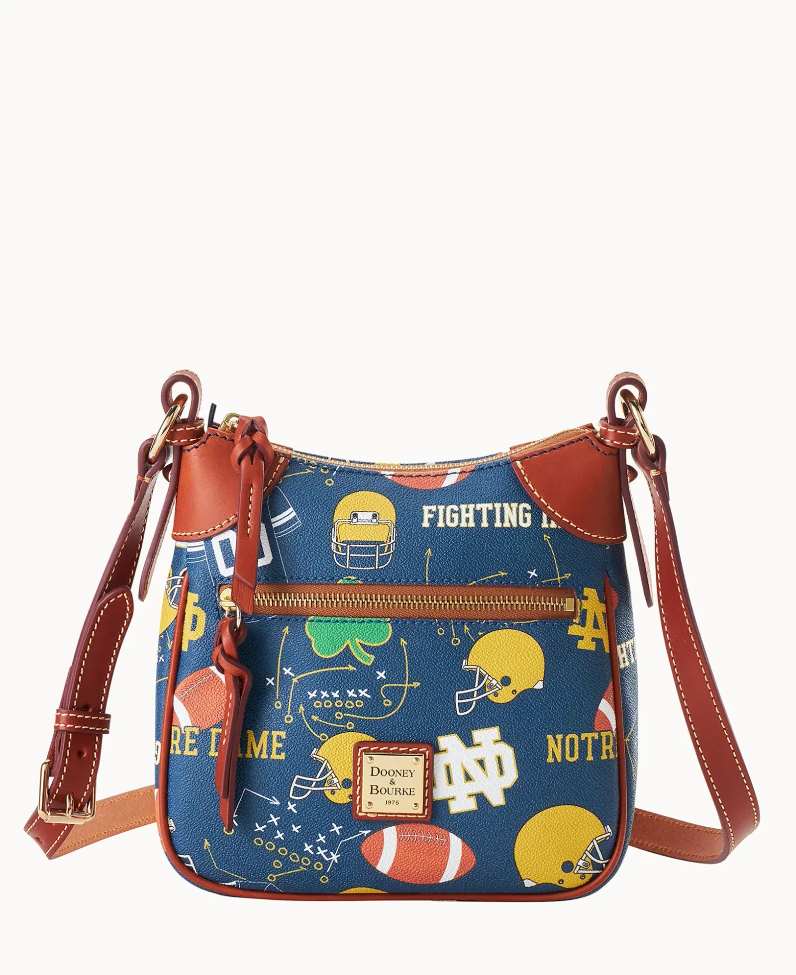 Collegiate University of Notre Dame Front Zip Crossbody