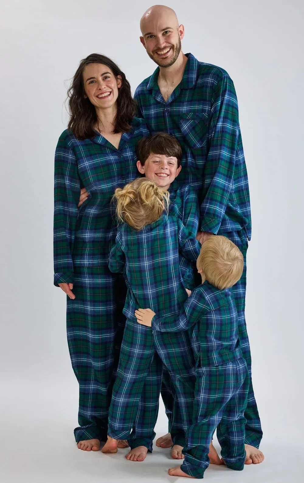 Heritage Plaid Button-Front Matching Family Pajamas