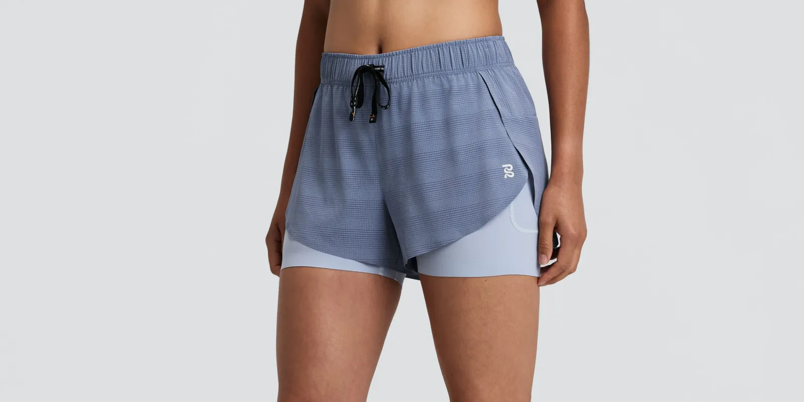 Women's CoolGrid™ 2-in-1 Run Shorts – Steel Horizon