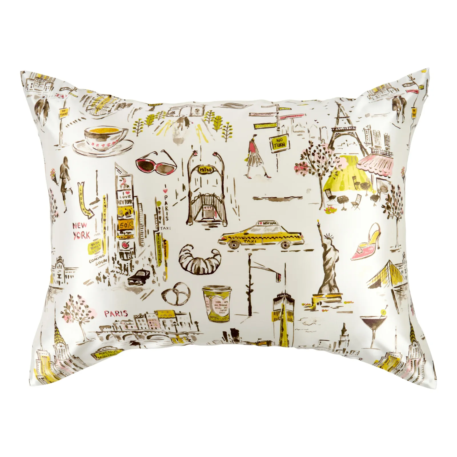 Pillowcase – Nicole Miller – NY to Paris – Standard