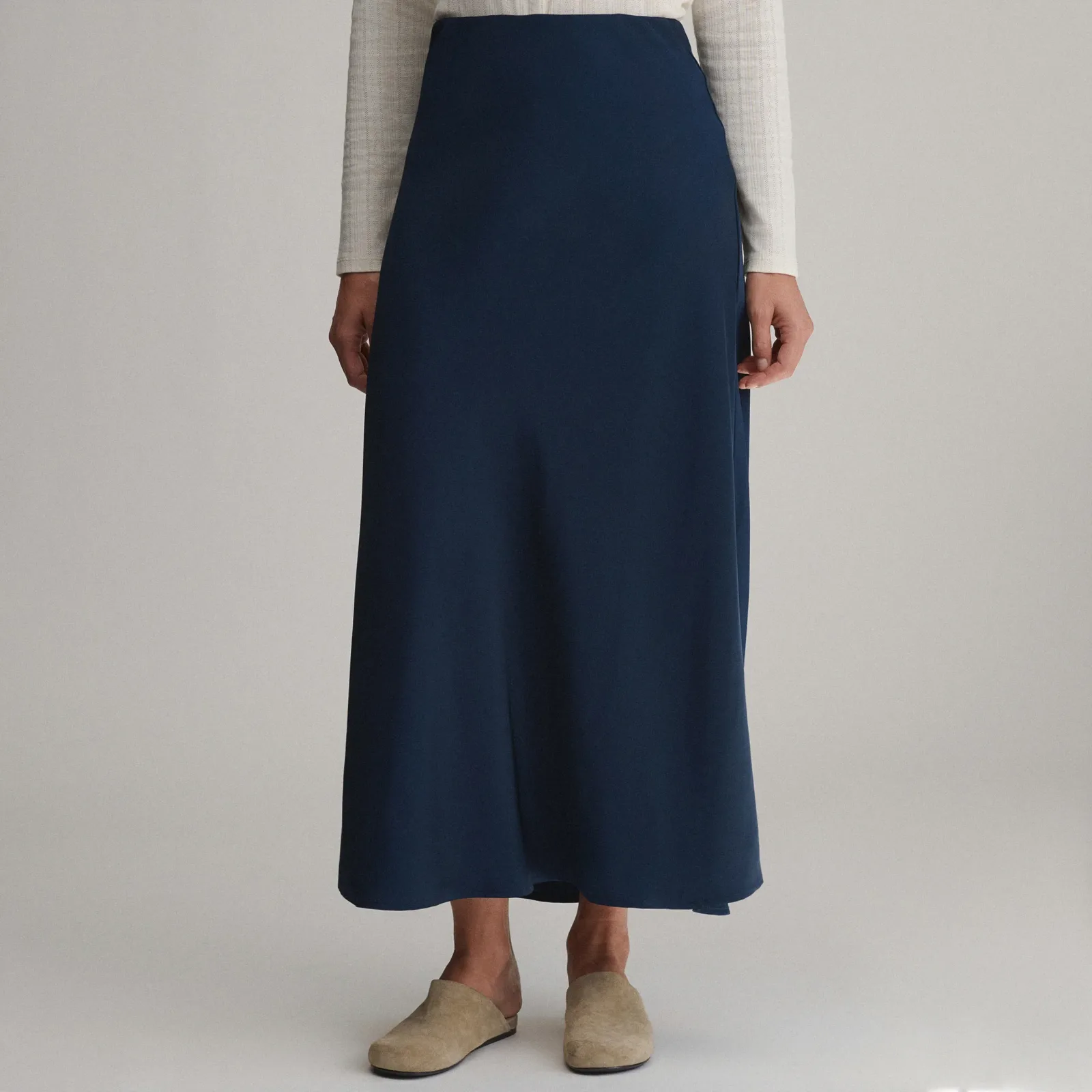 Women's Bias Midi Skirt