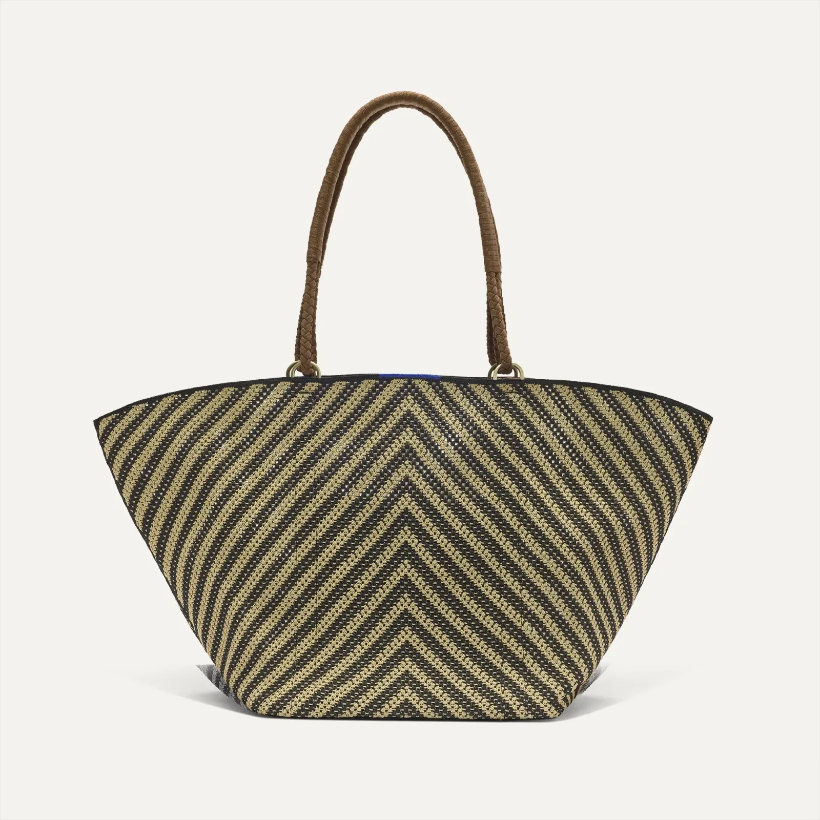 The Summer Tote – Toffee Chevron