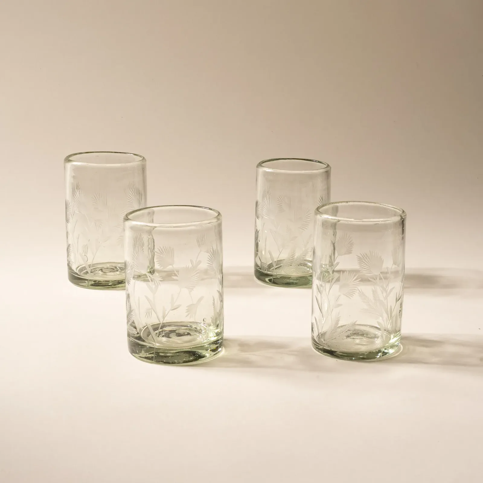 Etched Thistle Tumblers
