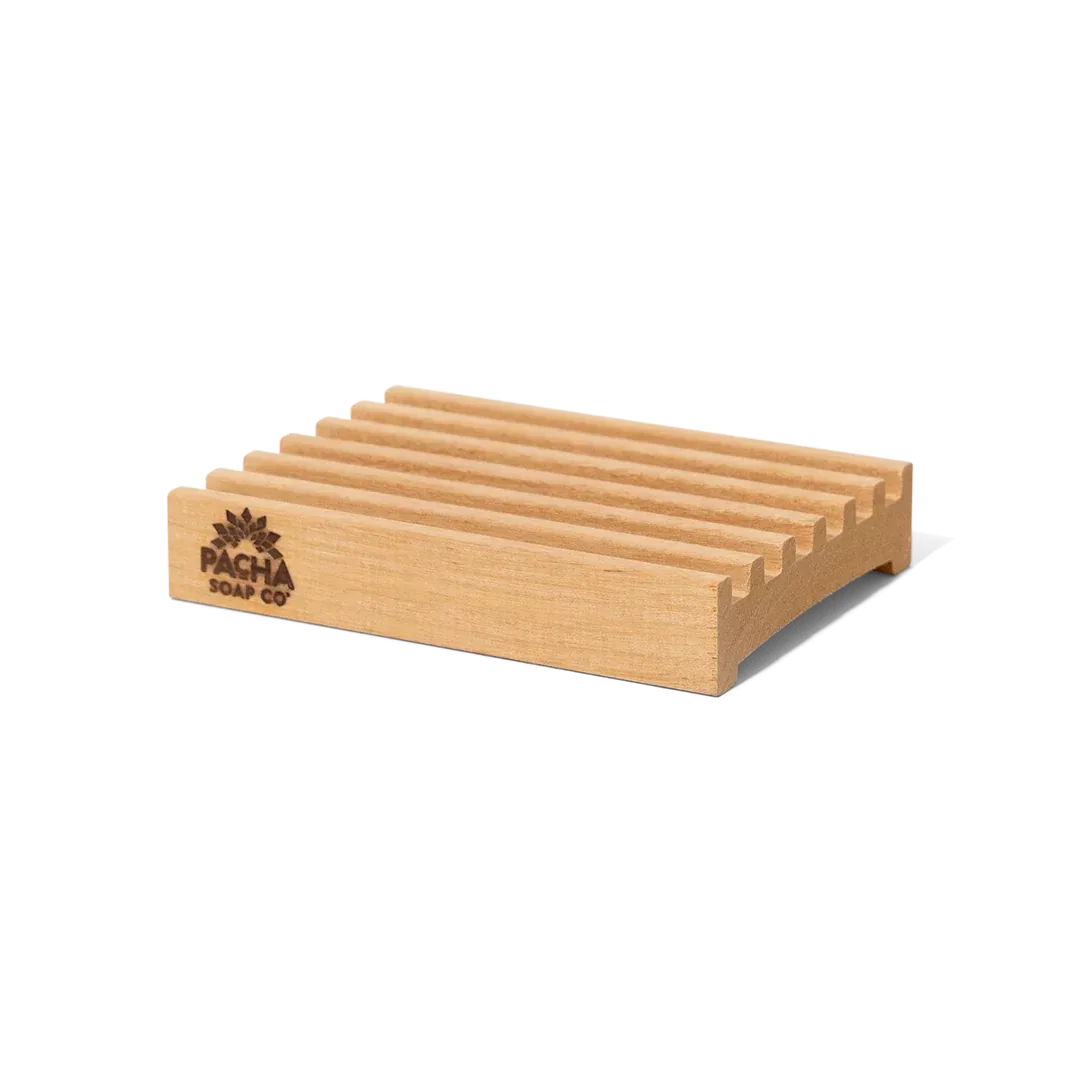 Natural Wood Bar Soap Dish