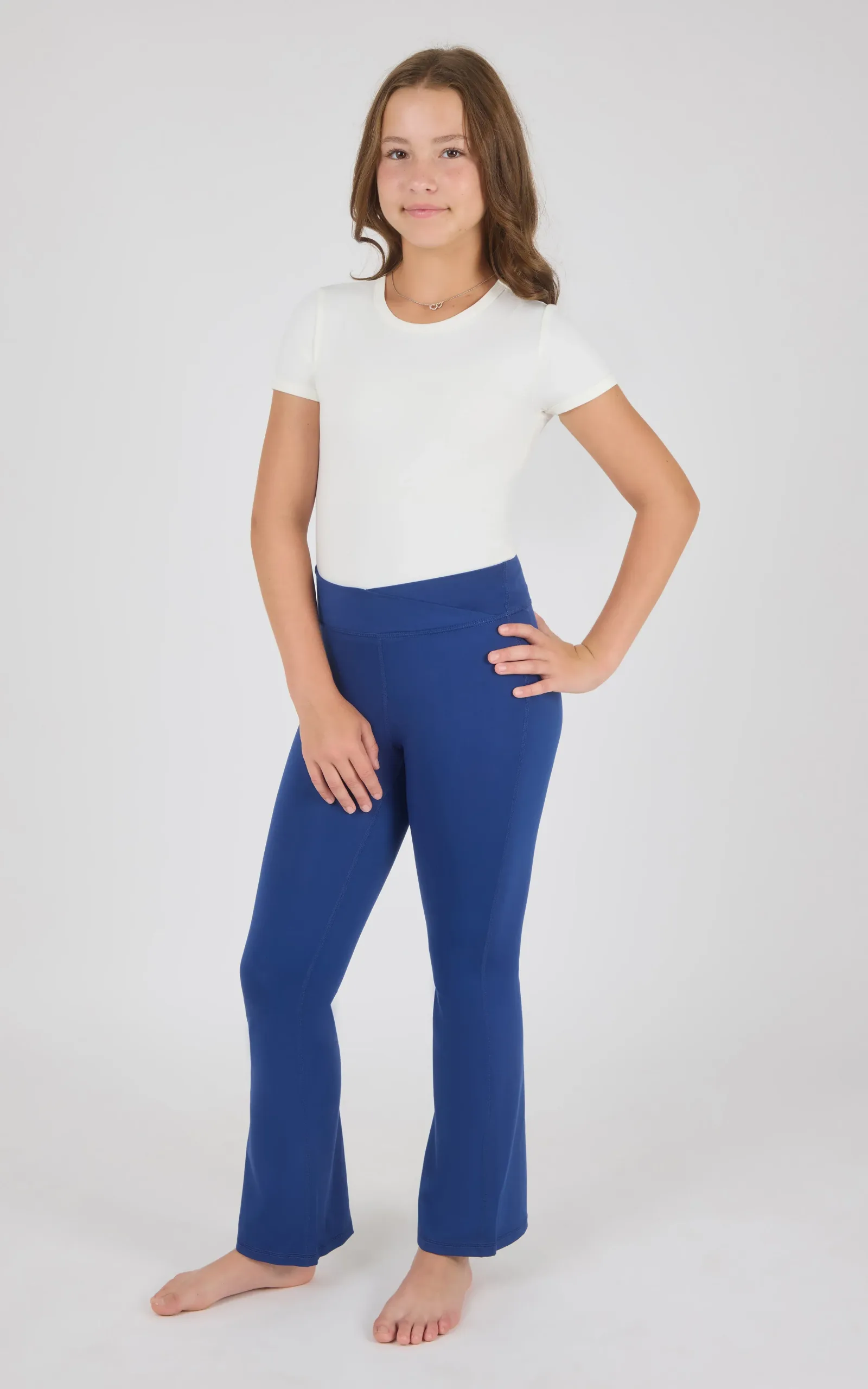 Girls Interlock Madison Crossover Flare Pant