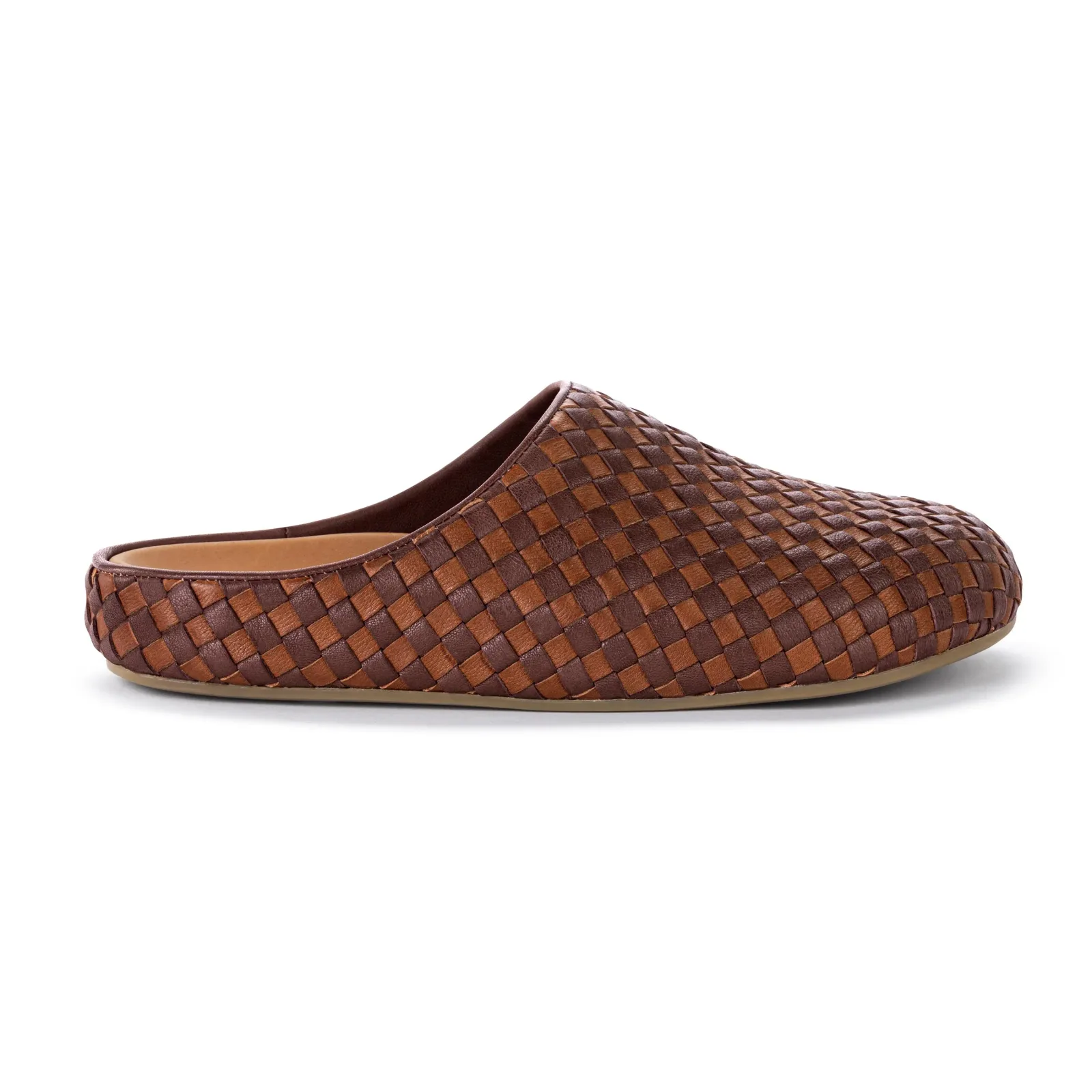 Bolinas Woven Clog – Leather – Mahogany Cognac Woven