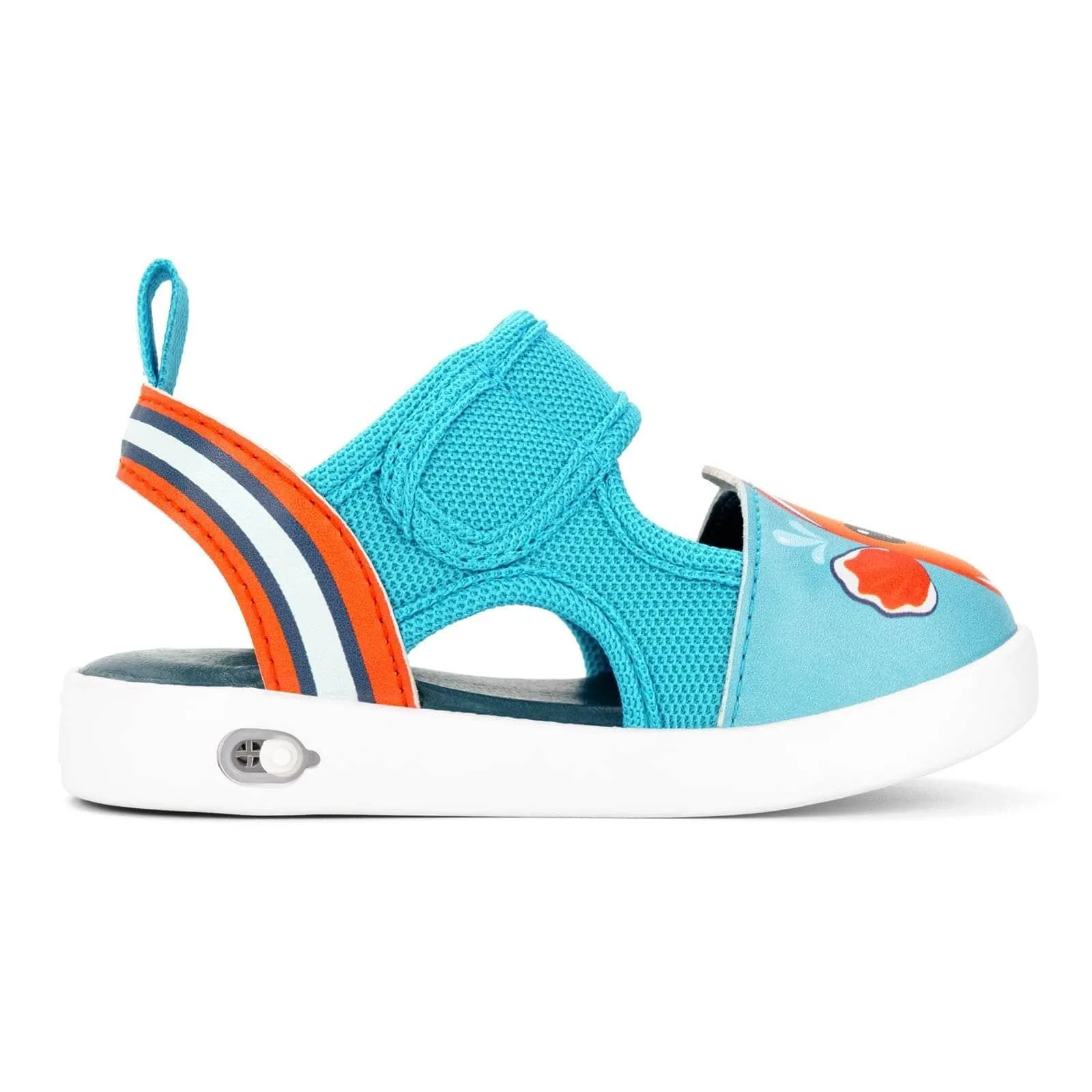 Clownfish Squeaky Toddler Sandals for Boys and Girls – Blue/Orange
