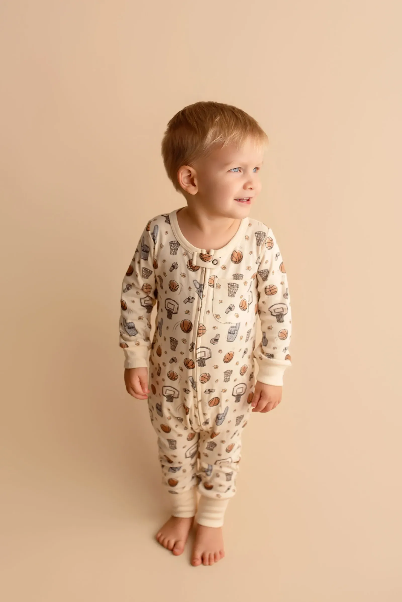 Hoops – Organic Zipper Romper