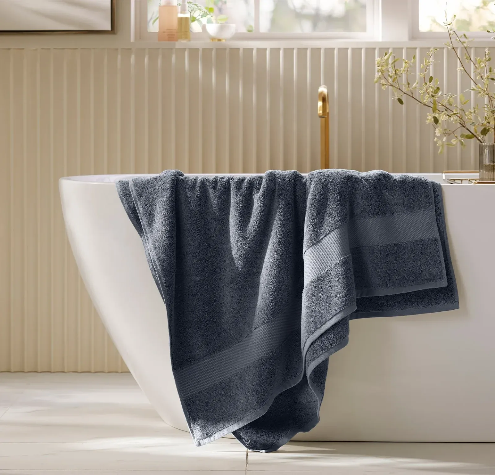 Plush Bath Sheet – Mineral (Personalized)