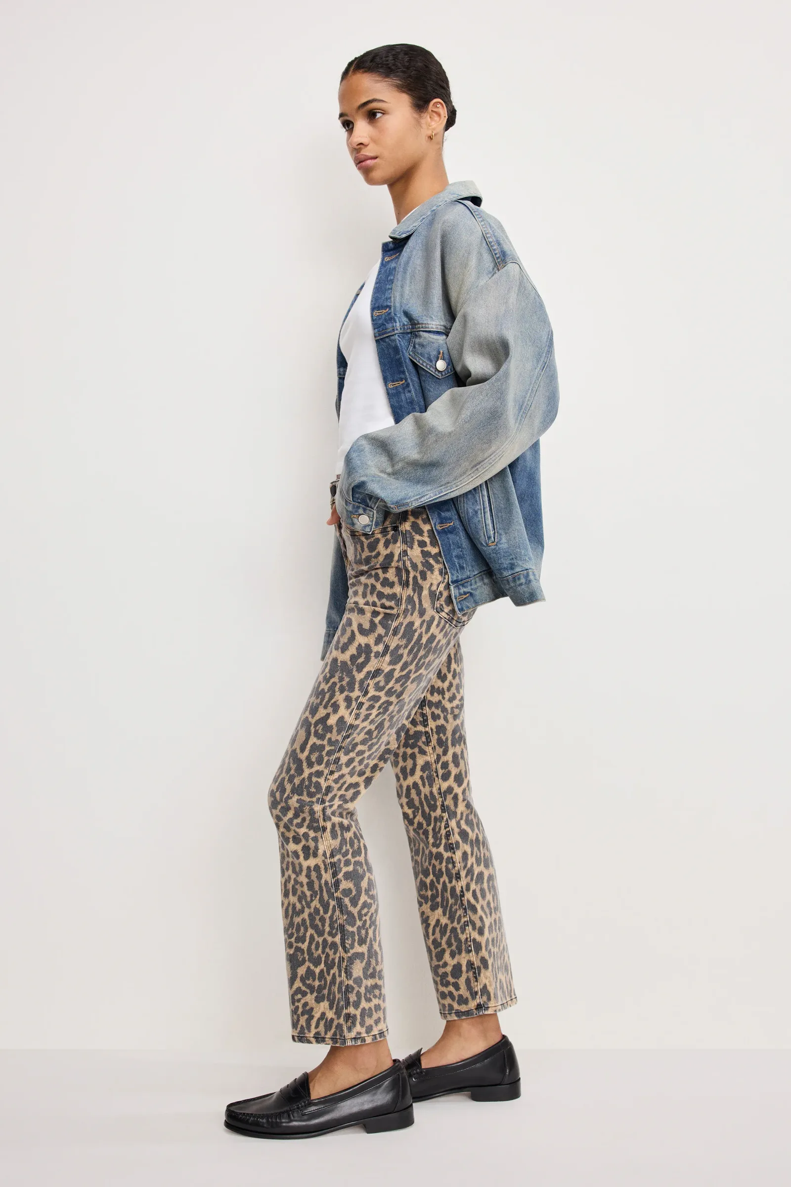 GOOD Kick Flare Leopard Jeans – Lucky LEOPARD001