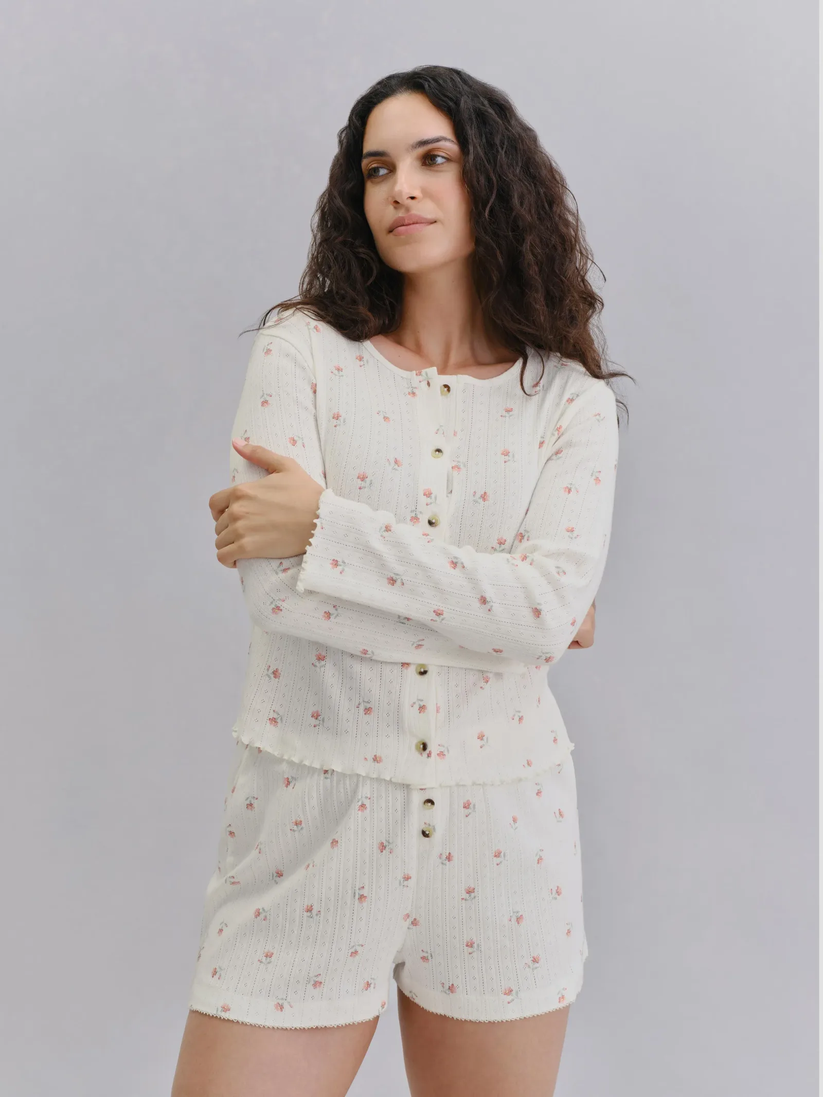 Posy Bud Pointelle Shorts