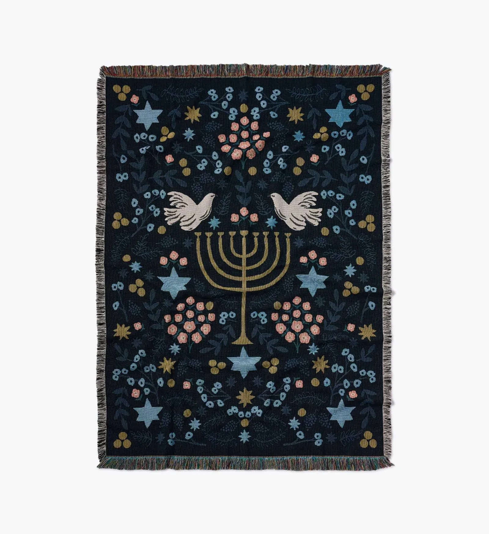 Woven Blanket – Laurel Menorah