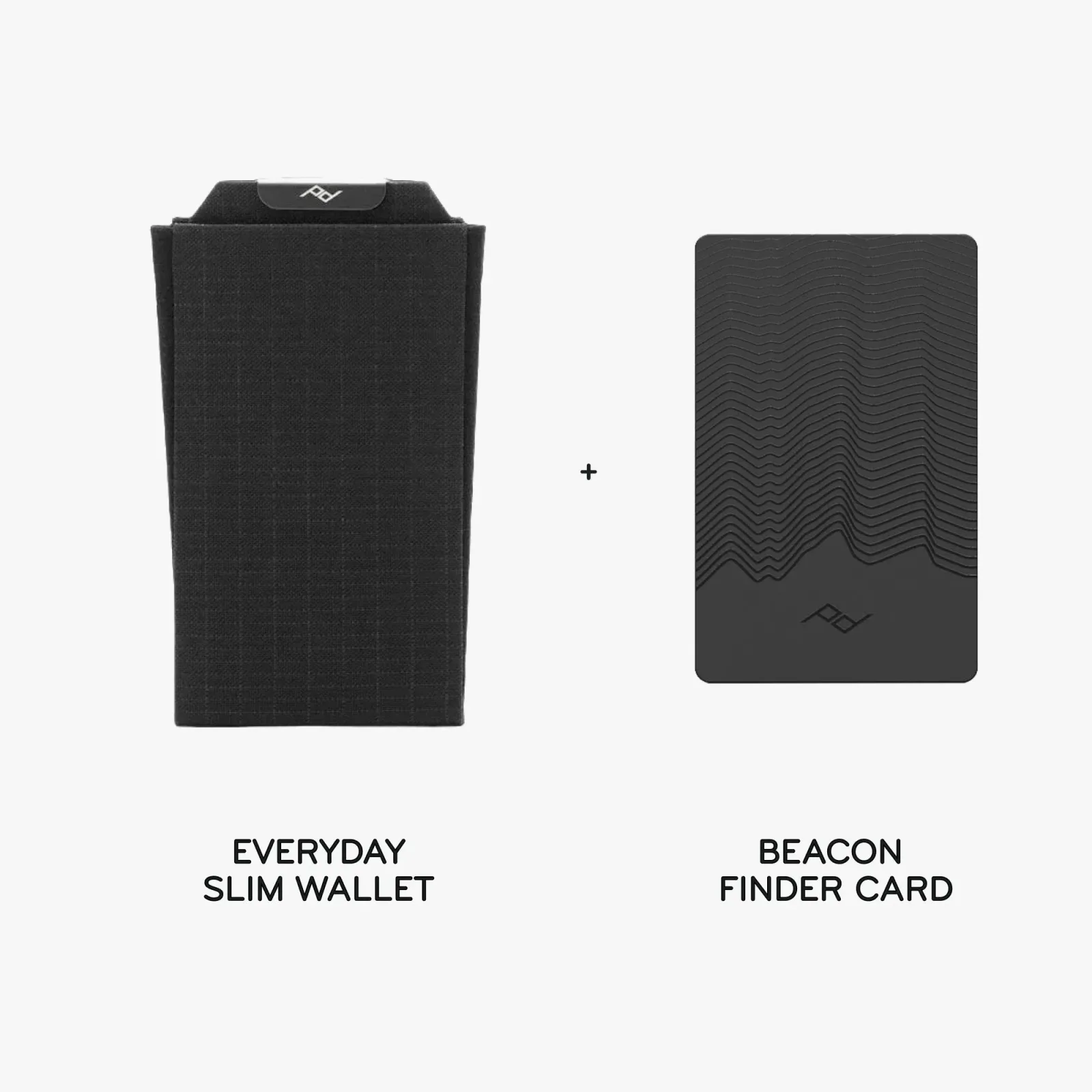 Everyday Slim Wallet + Beacon Card Bundle 1 – Black