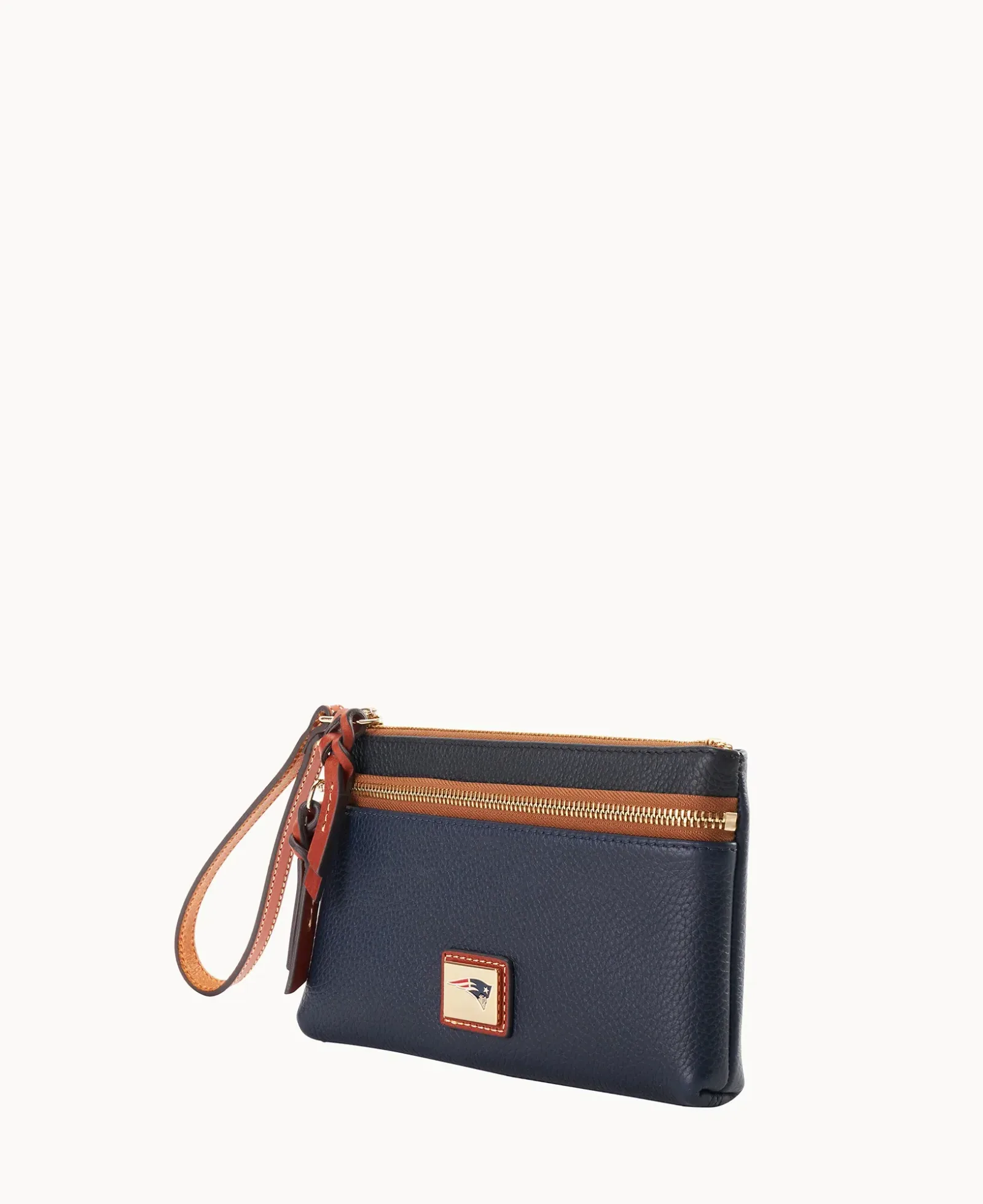 NFL Patriots Double Zip Wristlet