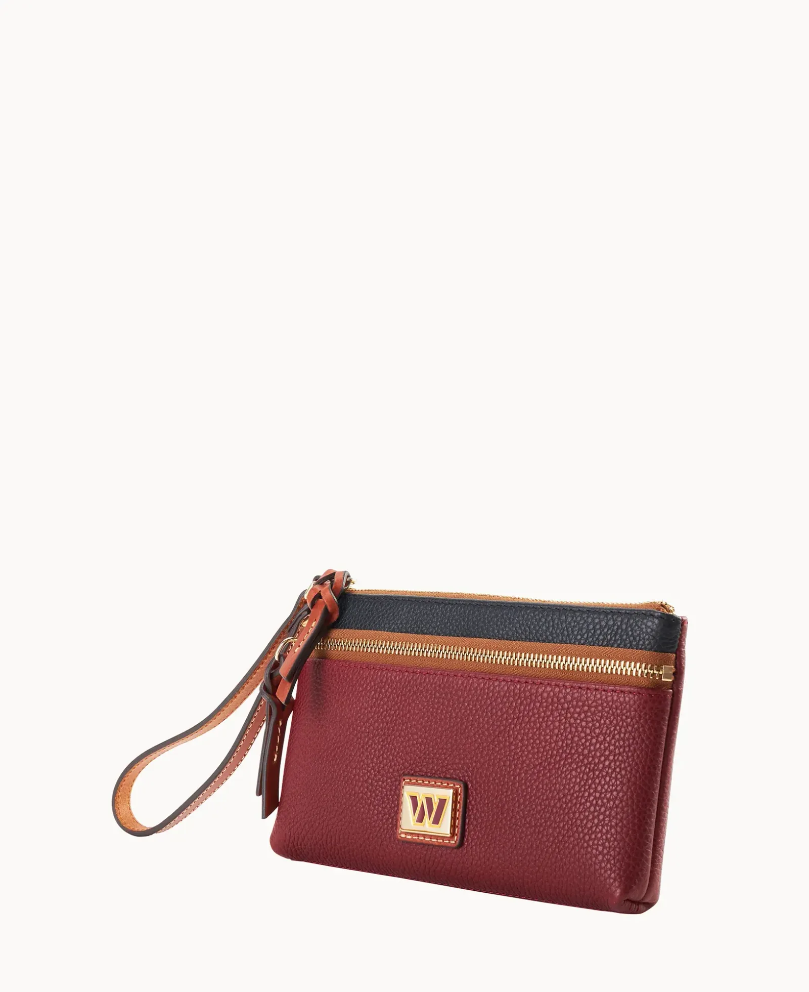 NFL Commanders Double Zip Wristlet