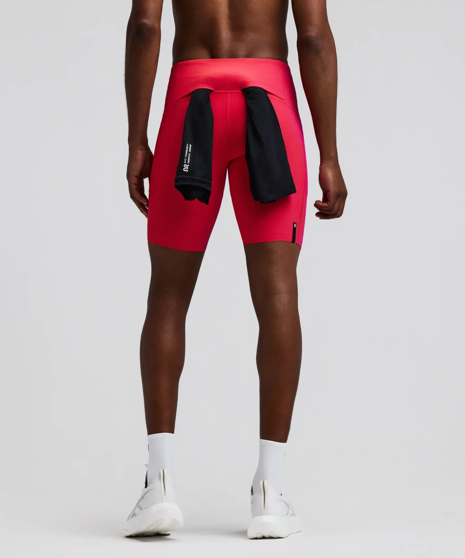 Men's Striped Cadence™ Half Tights – Poppy / Azalea