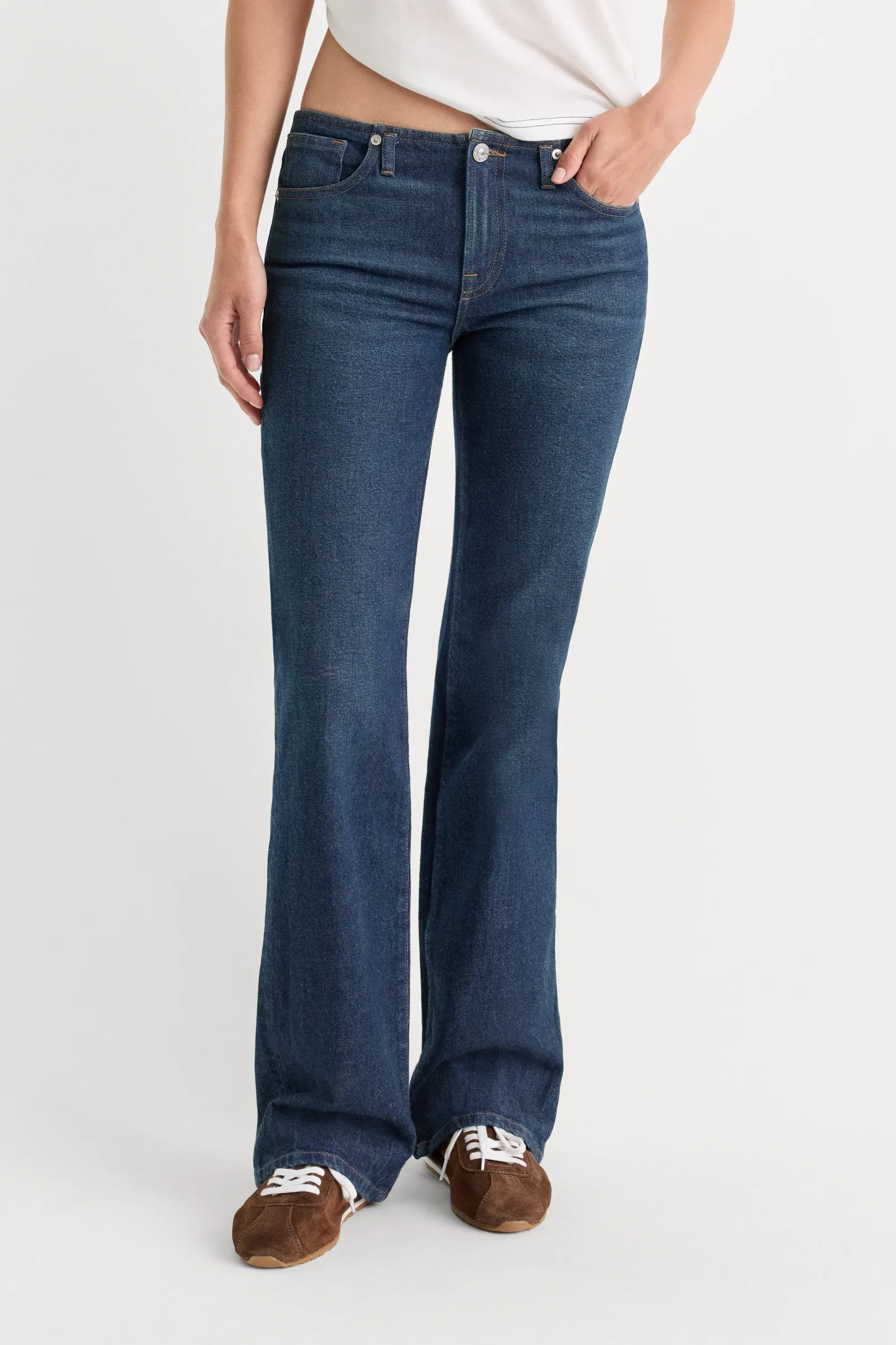 Ghost Waist Low Rise Bootcut Jeans – Quirk