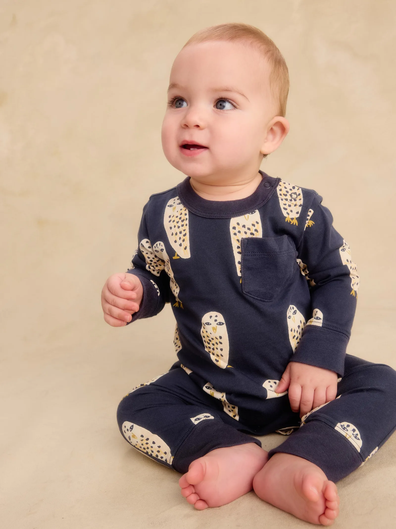 Long Sleeve Pocket Baby Romper