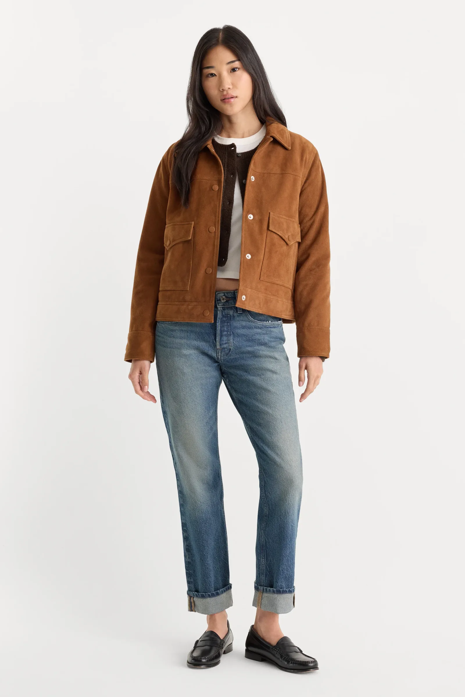 Vintage Straight Ankle Jeans – INDIGO1282
