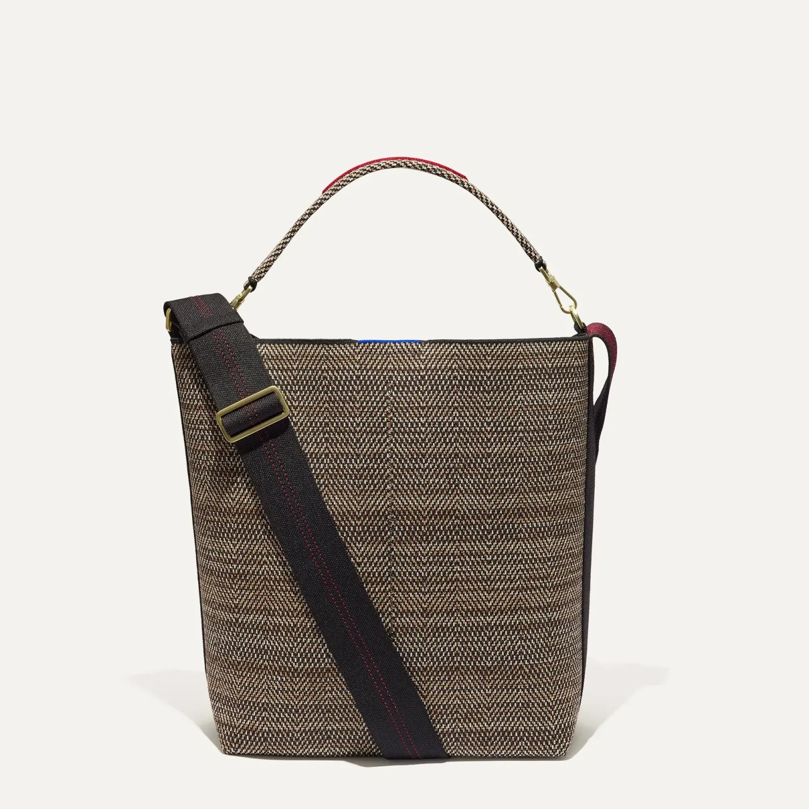 The Bucket Bag – Cacao Herringbone