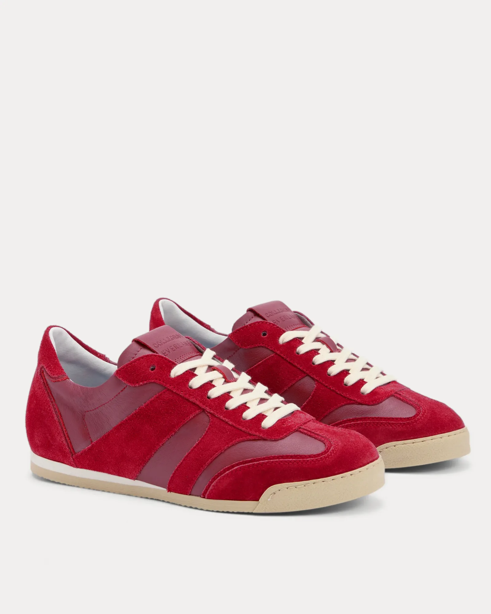 Collegium x Everlane Pista Sneaker – Crimson – Men's