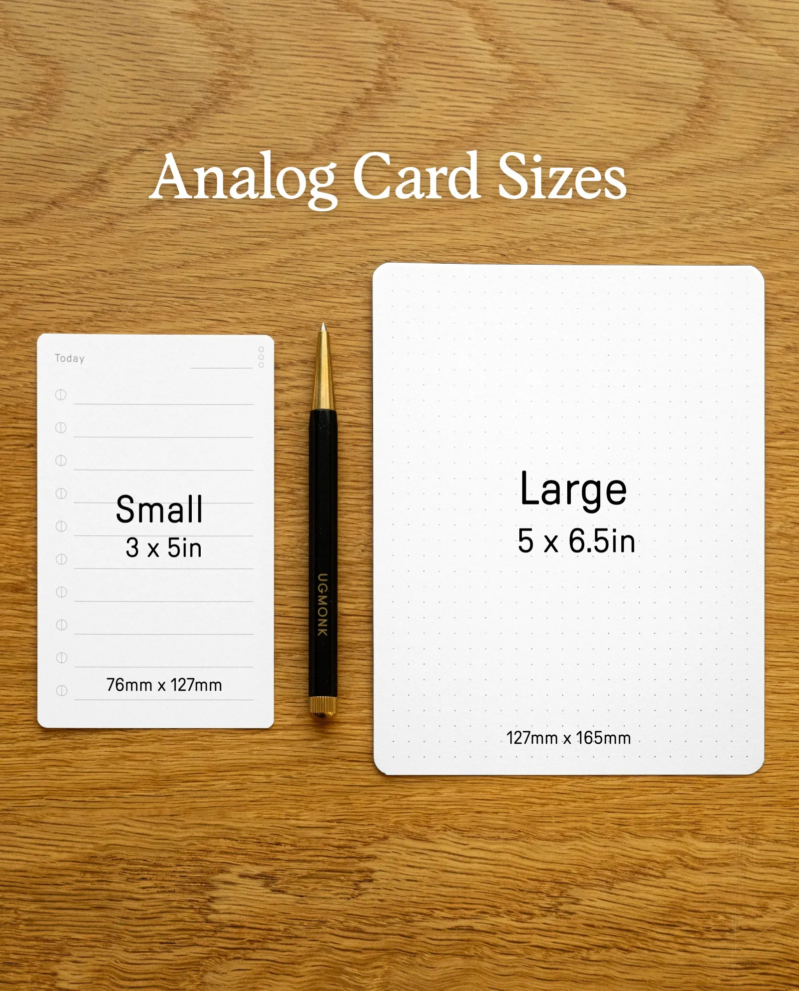 Analog Blank Cards – Large