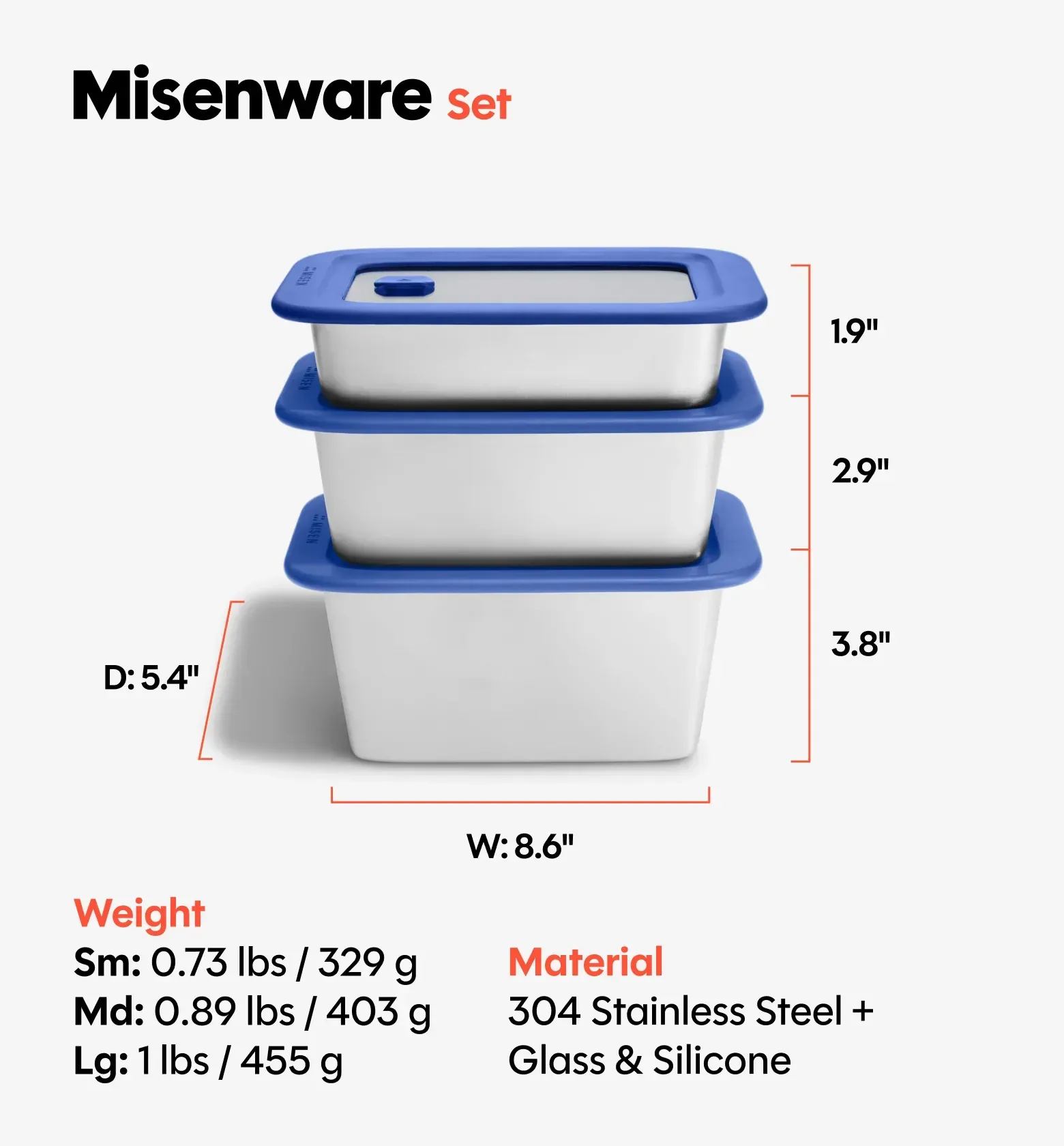 6-Piece Misenware Mixed Set
