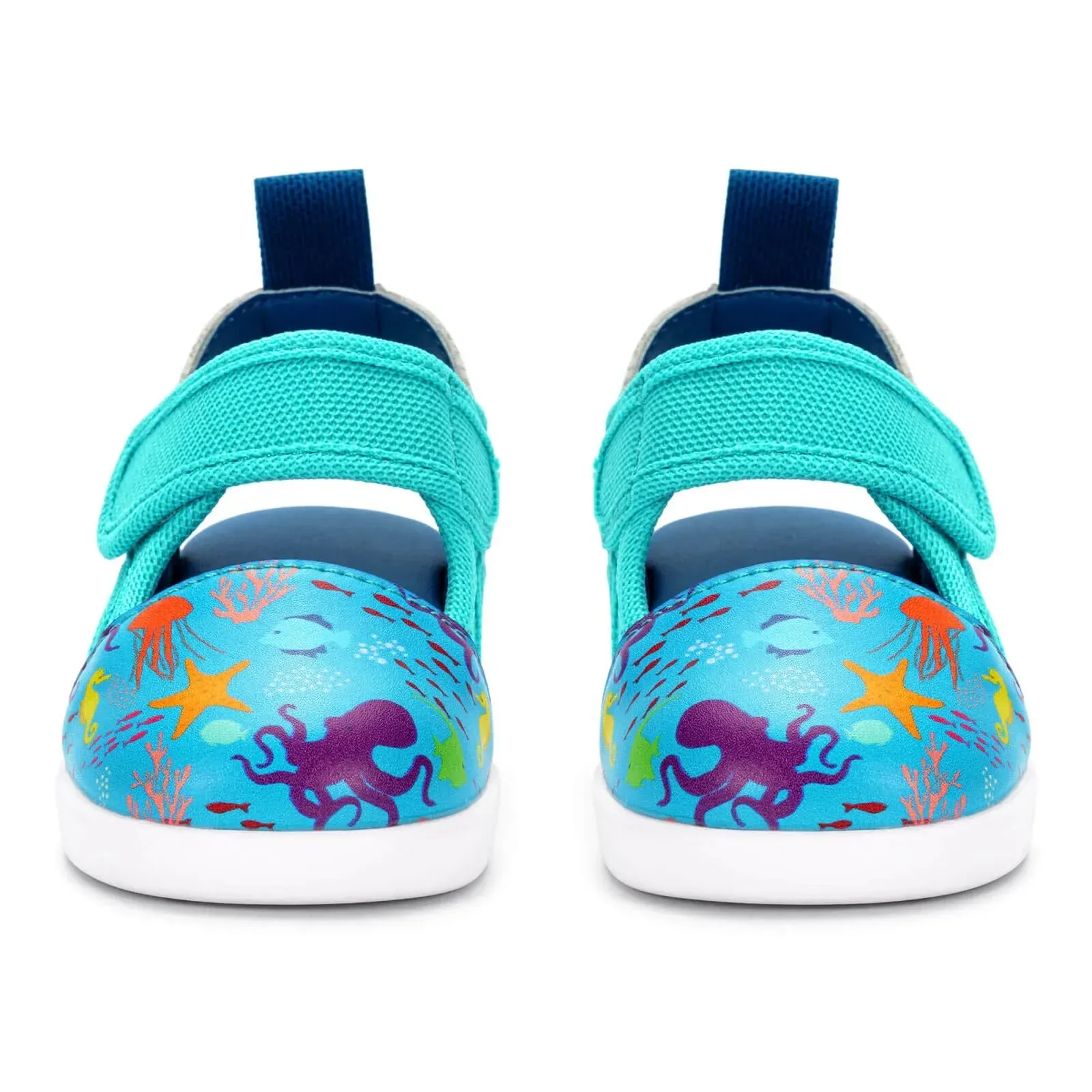 Secret Seascape Squeakerless Toddler Sandals for Boys and Girls – Blue