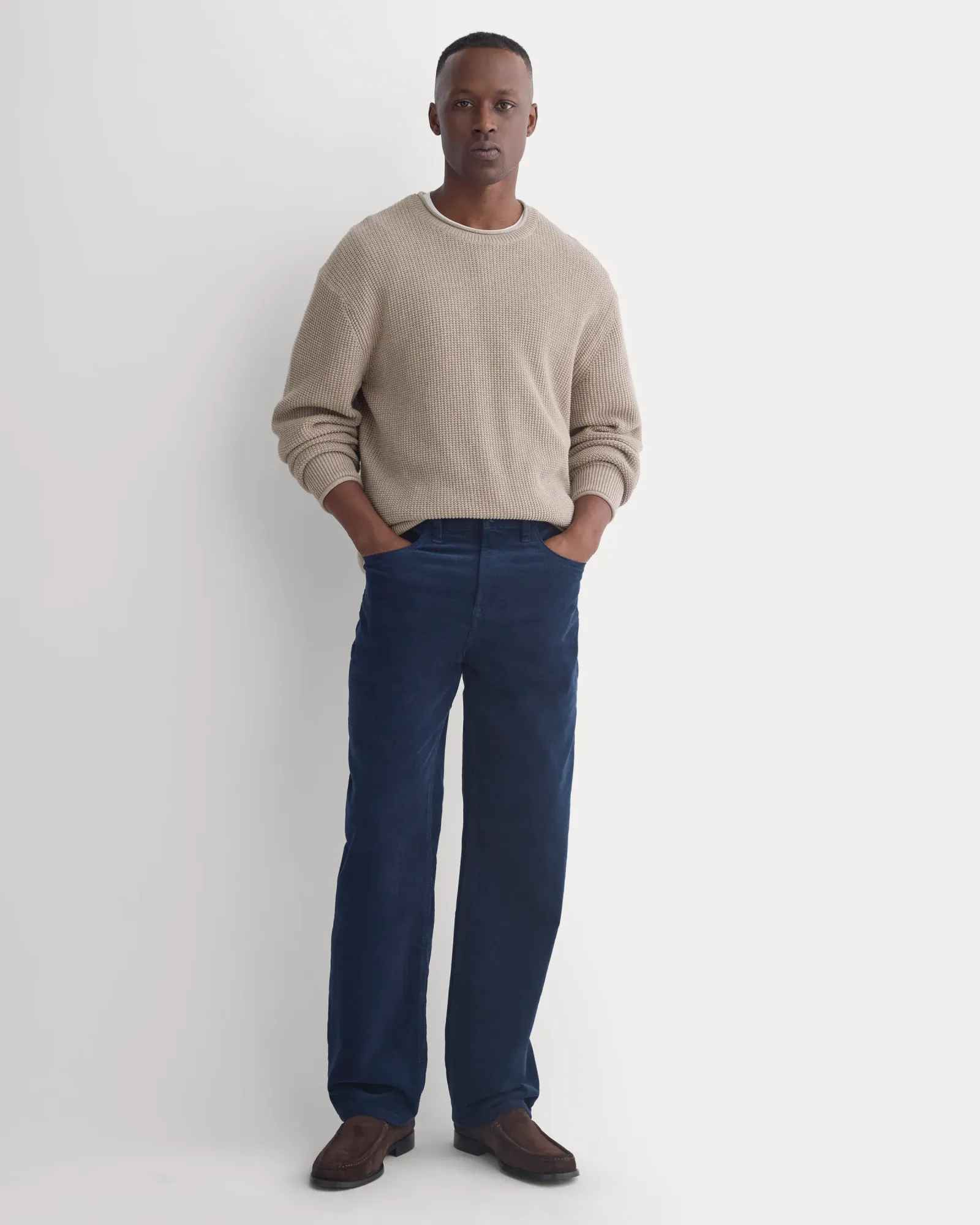 Stretch Corduroy 5-Pocket Pant – Deep Navy