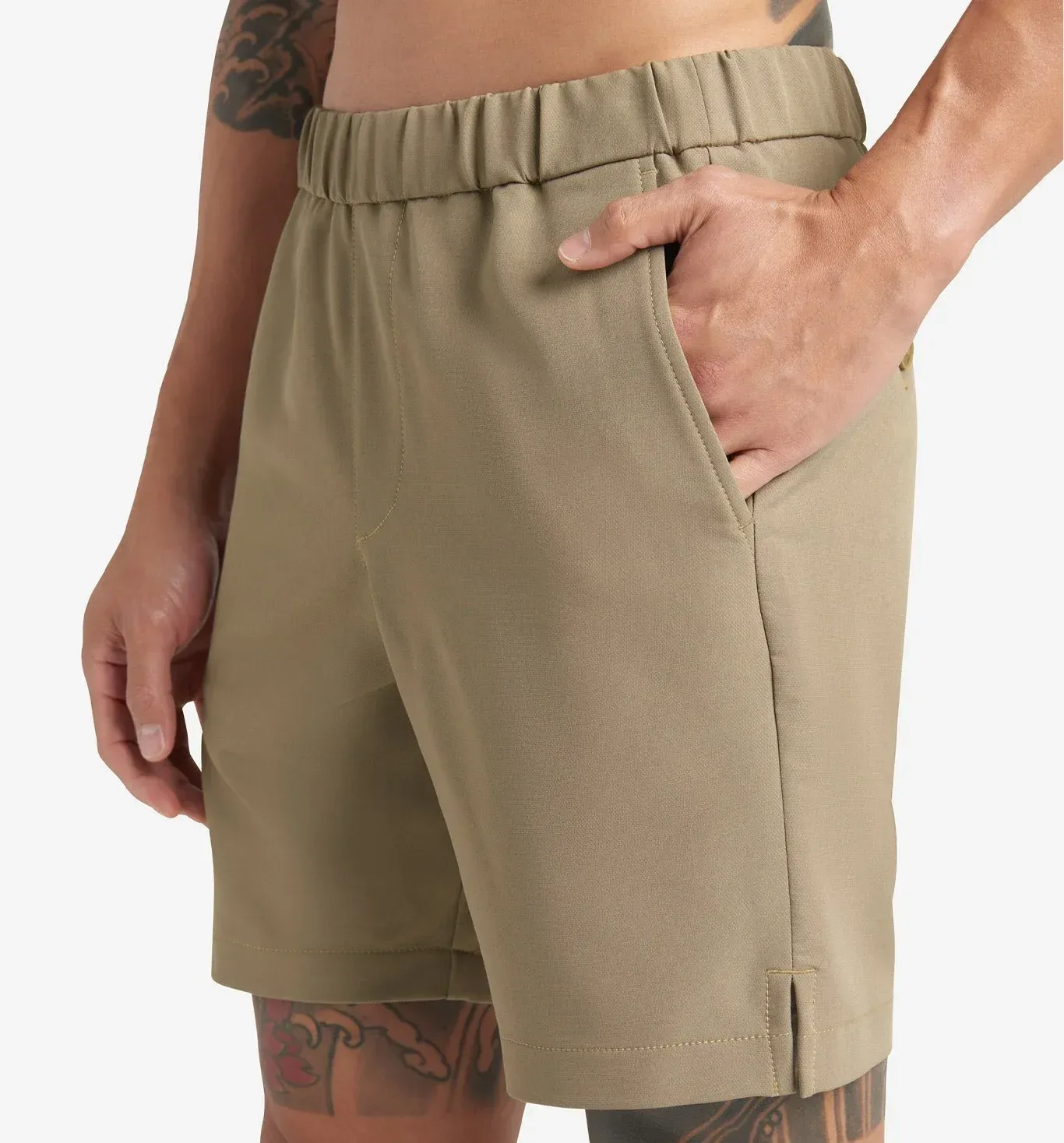 Stretch Poly Twill Short