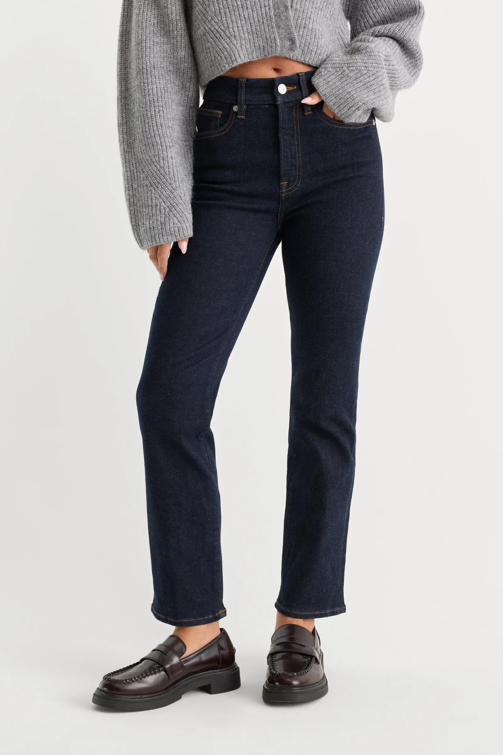 Always Fits Good Legs Straight Jeans Long – DENETHICBLUE04